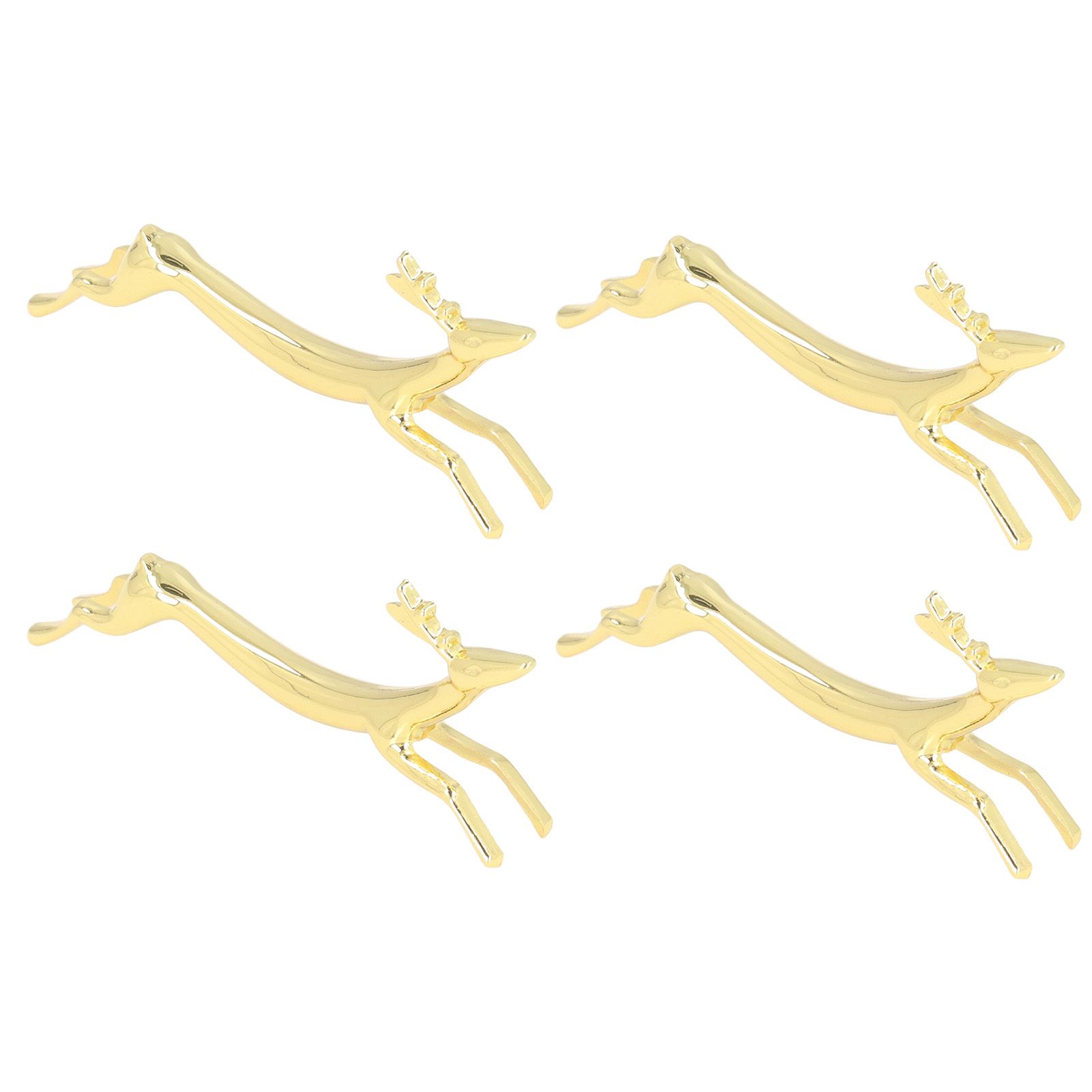 4Pcs Chopstick Rest Smoother Surfaces Reusable Cute Animal Design Gold view 6