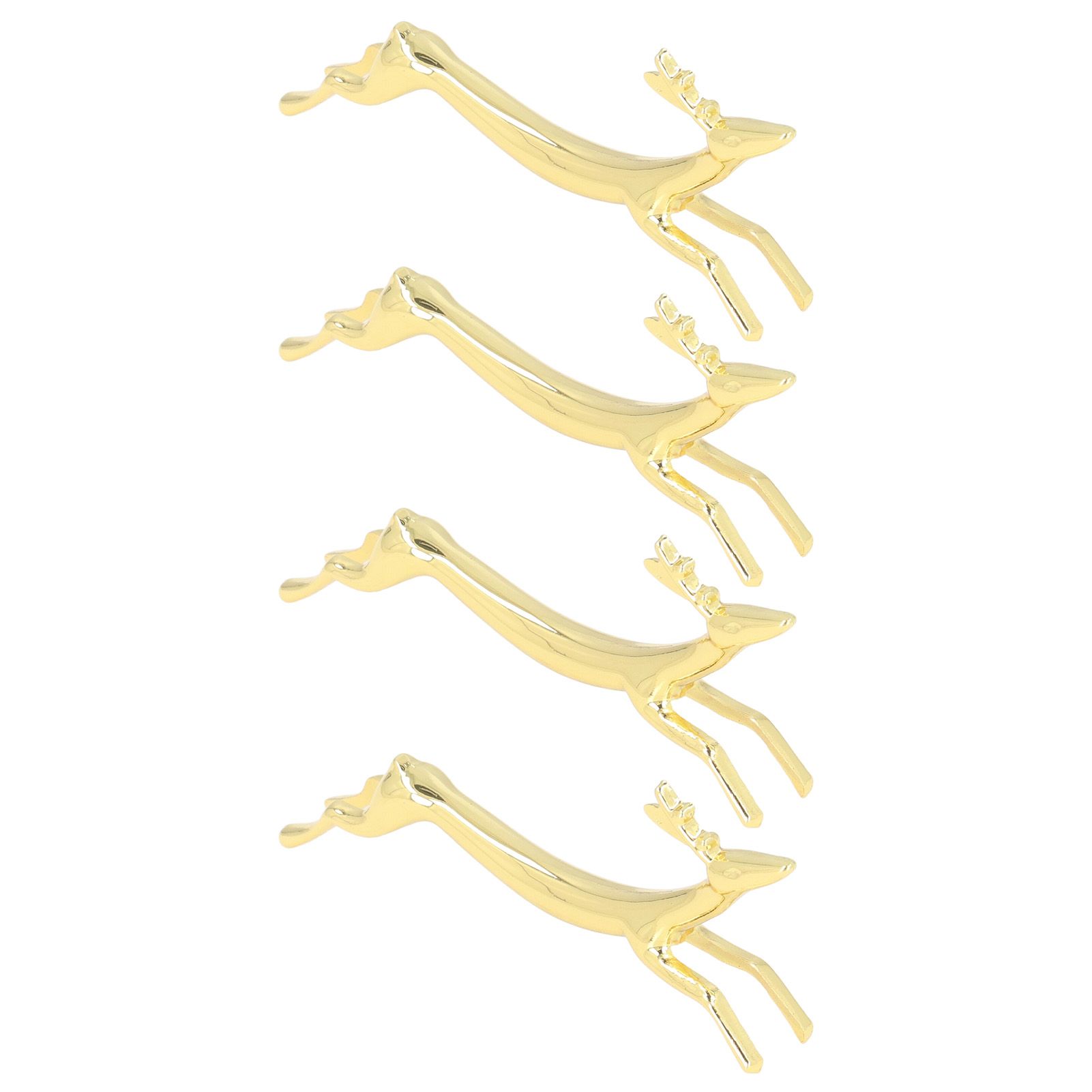 4Pcs Chopstick Rest Smoother Surfaces Reusable Cute Animal Design Gold view 7
