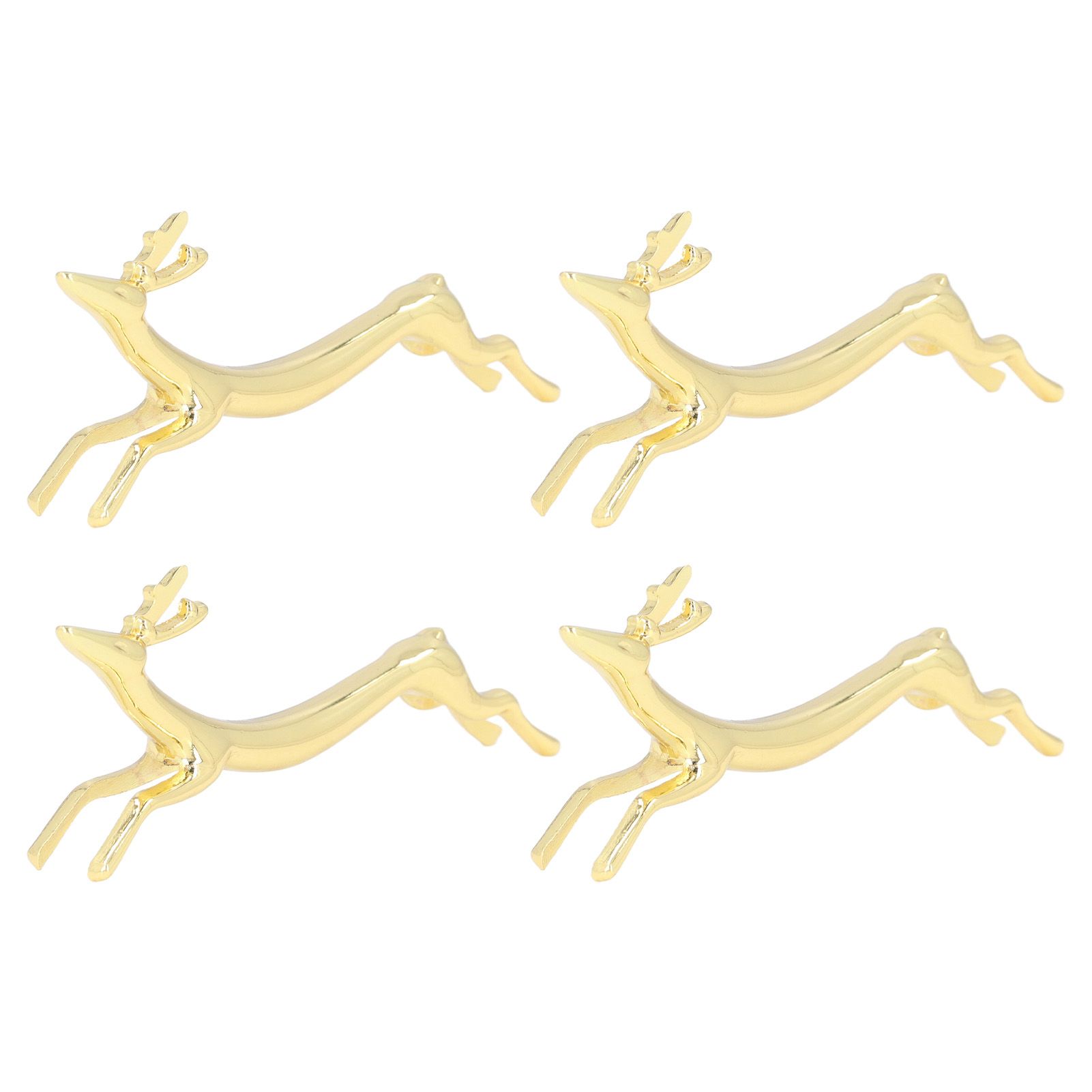 4Pcs Chopstick Rest Smoother Surfaces Reusable Cute Animal Design Gold view 8