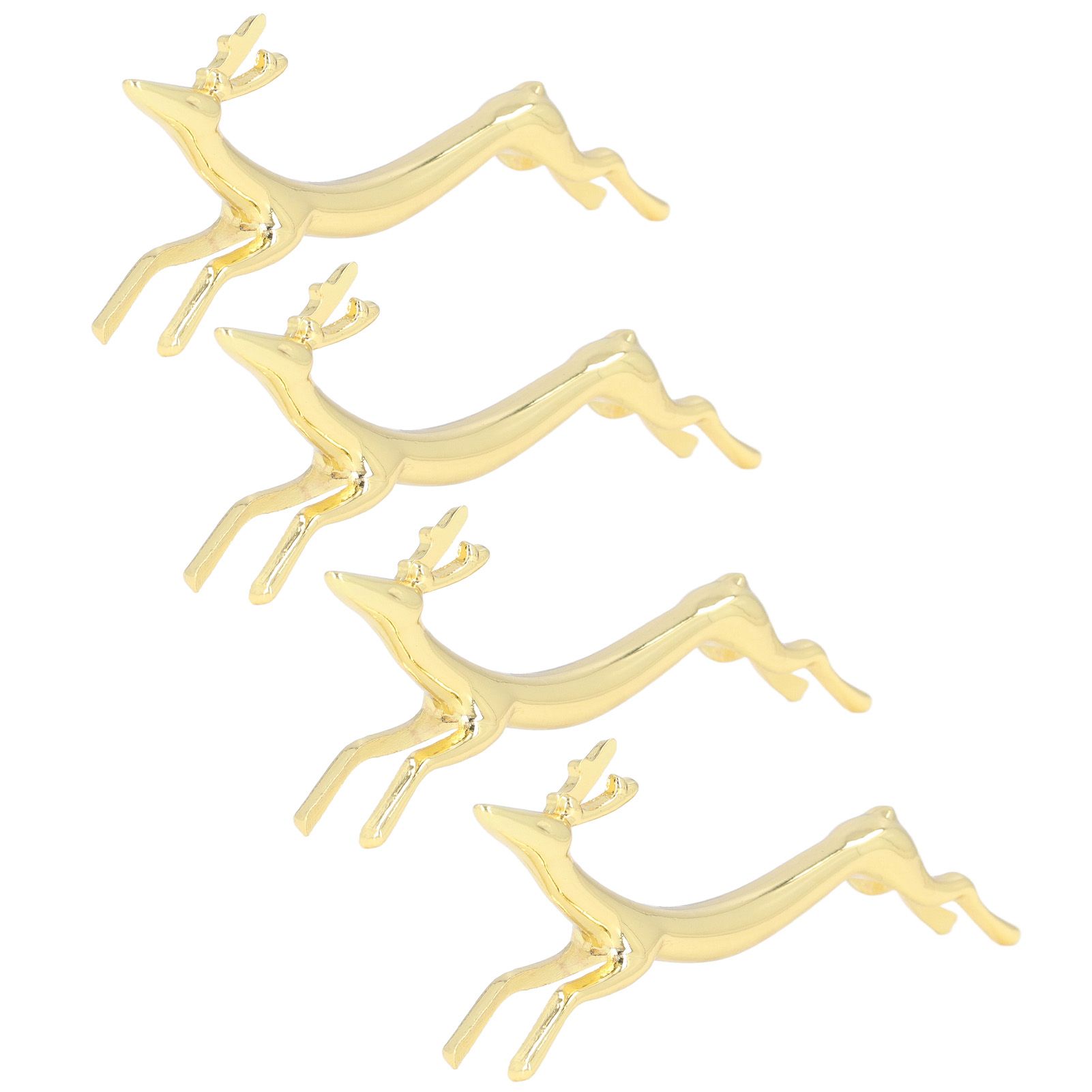 4Pcs Chopstick Rest Smoother Surfaces Reusable Cute Animal Design Gold view 9