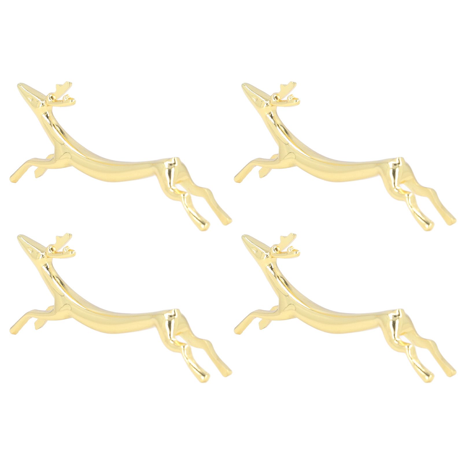 4Pcs Chopstick Rest Smoother Surfaces Reusable Cute Animal Design Gold view 10