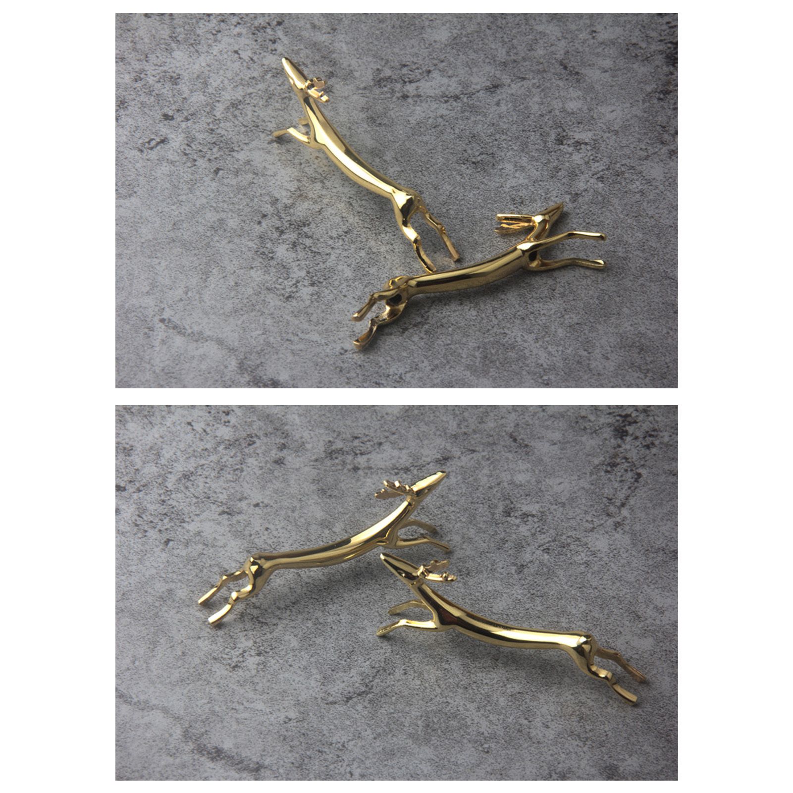 4Pcs Chopstick Rest Smoother Surfaces Reusable Cute Animal Design Gold view 14