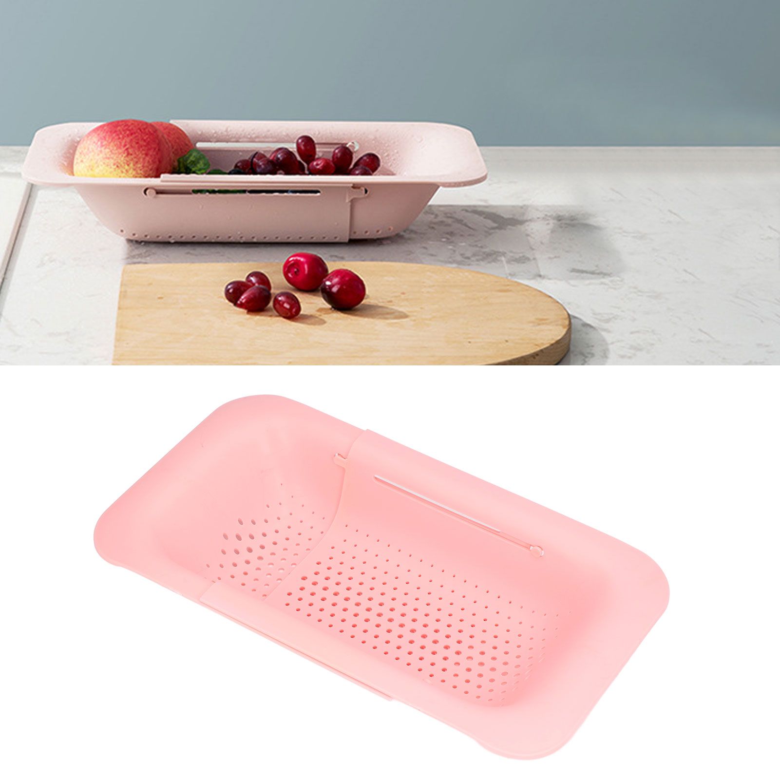 Strainer Basket Telescopic Design Anti Slip Rust Resistant Drain Colander view 11