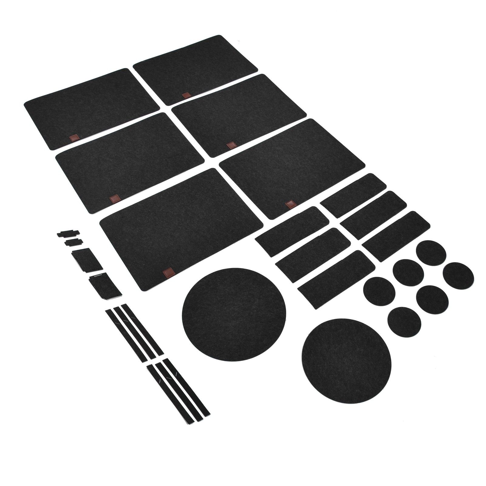 27Pcs Felt Placemat Anti Scratch Insulated Anti Slip Felt Table Mats Set for view 9
