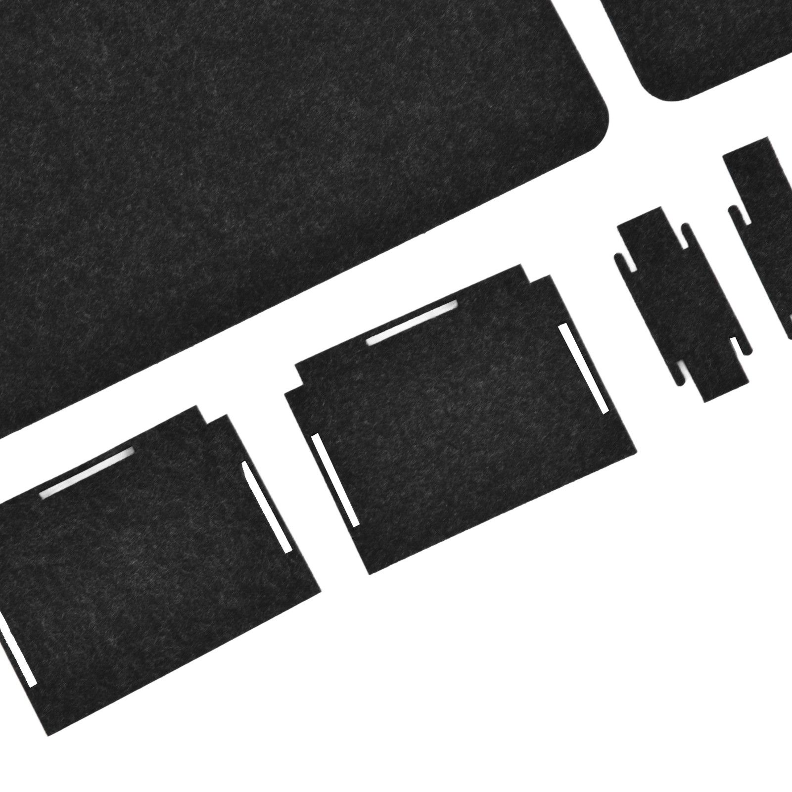 27Pcs Felt Placemat Anti Scratch Insulated Anti Slip Felt Table Mats Set for view 13