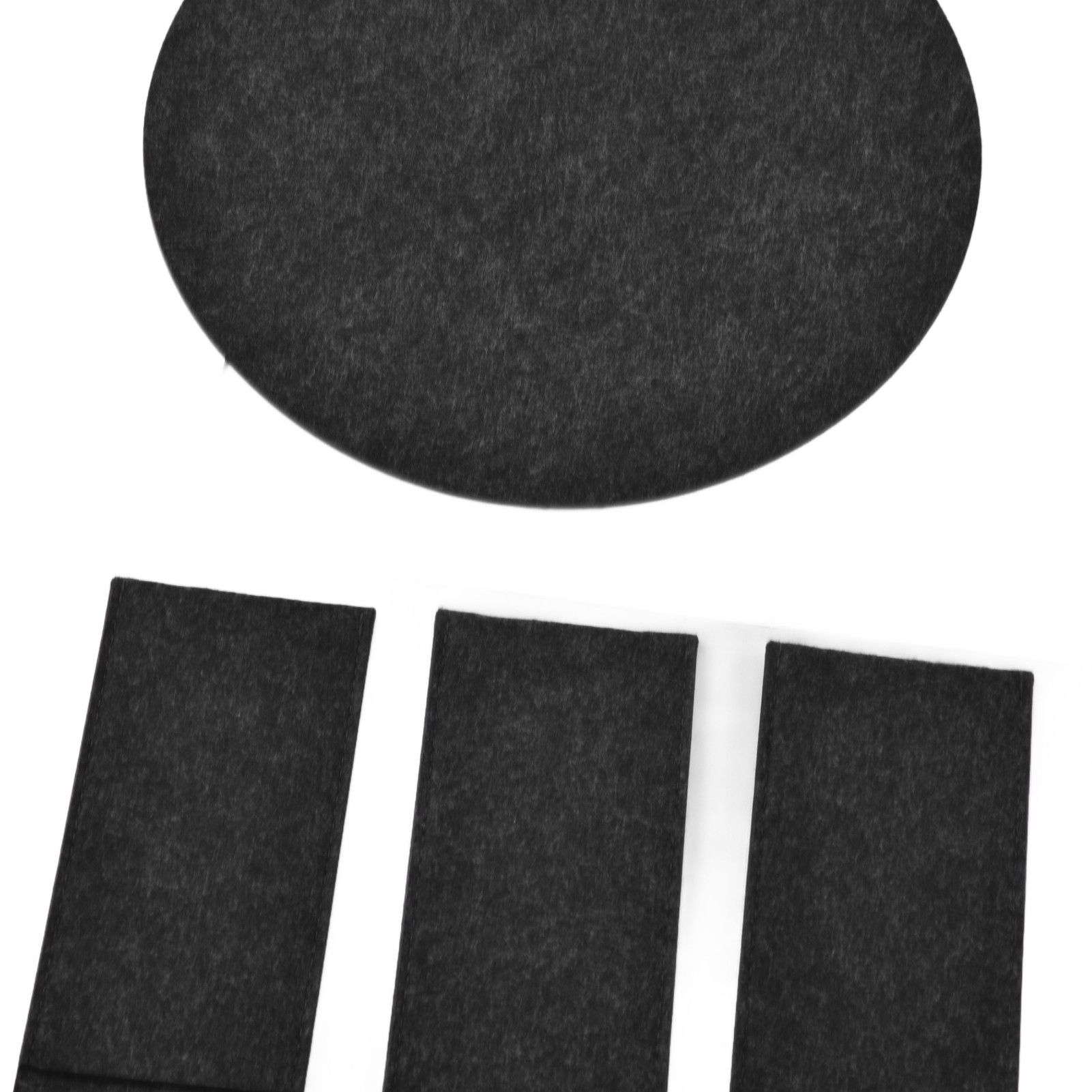 27Pcs Felt Placemat Anti Scratch Insulated Anti Slip Felt Table Mats Set for view 14