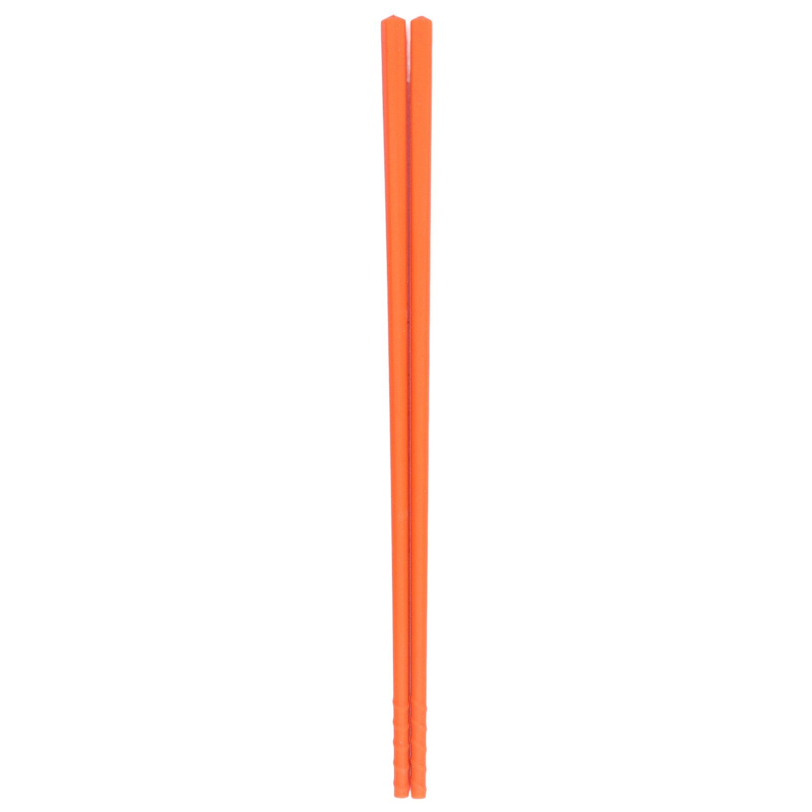 24cm 5 Color Chopsticks Set Silicone Stainless Steel Chopsticks Reusable Anti view 15