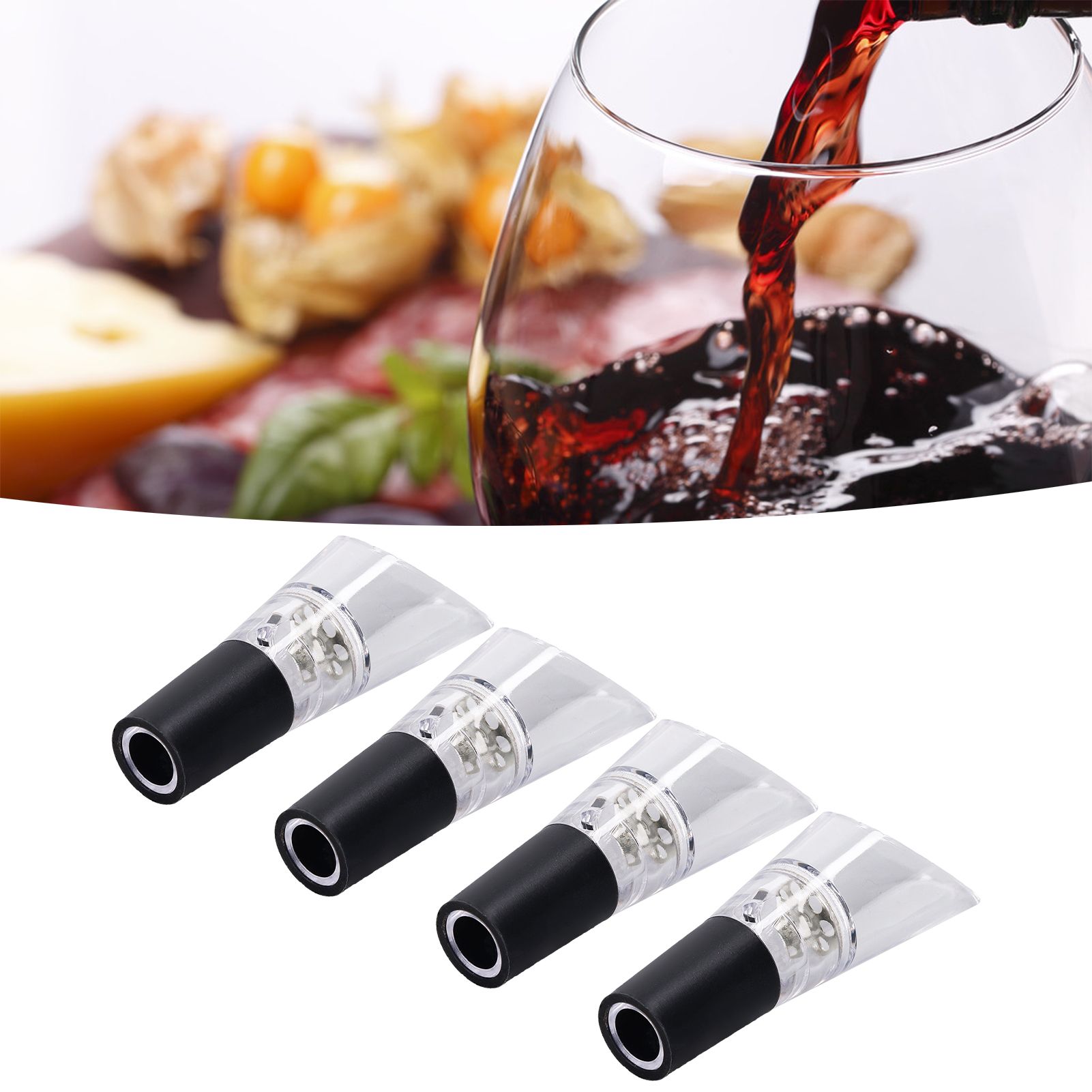 4PCS Wine Aerator Pourer PC Eco Friendly Decanter Spout Bar Accessories for view 12
