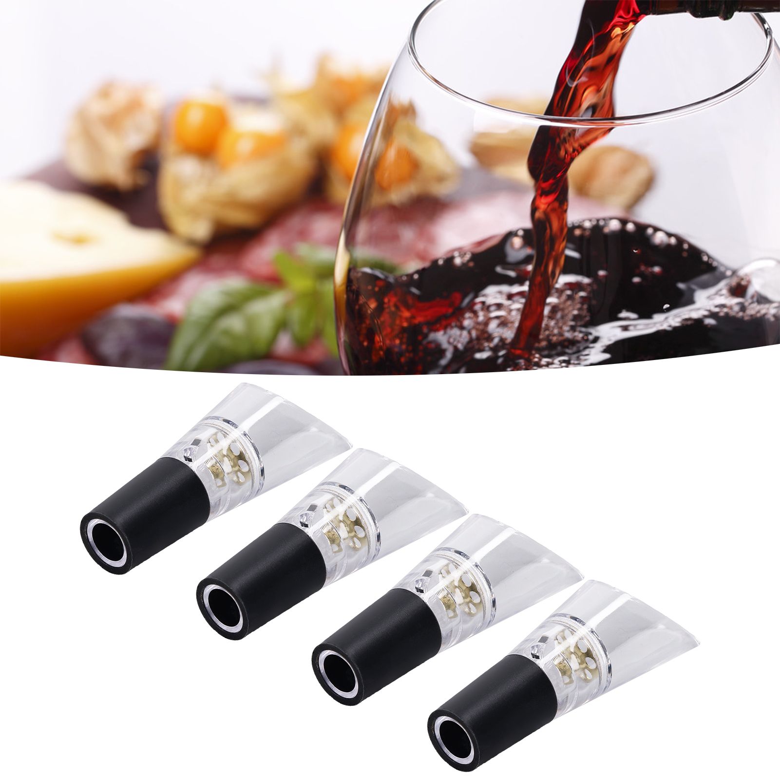 4PCS Wine Aerator Pourer PC Eco Friendly Decanter Spout Bar Accessories for view 12