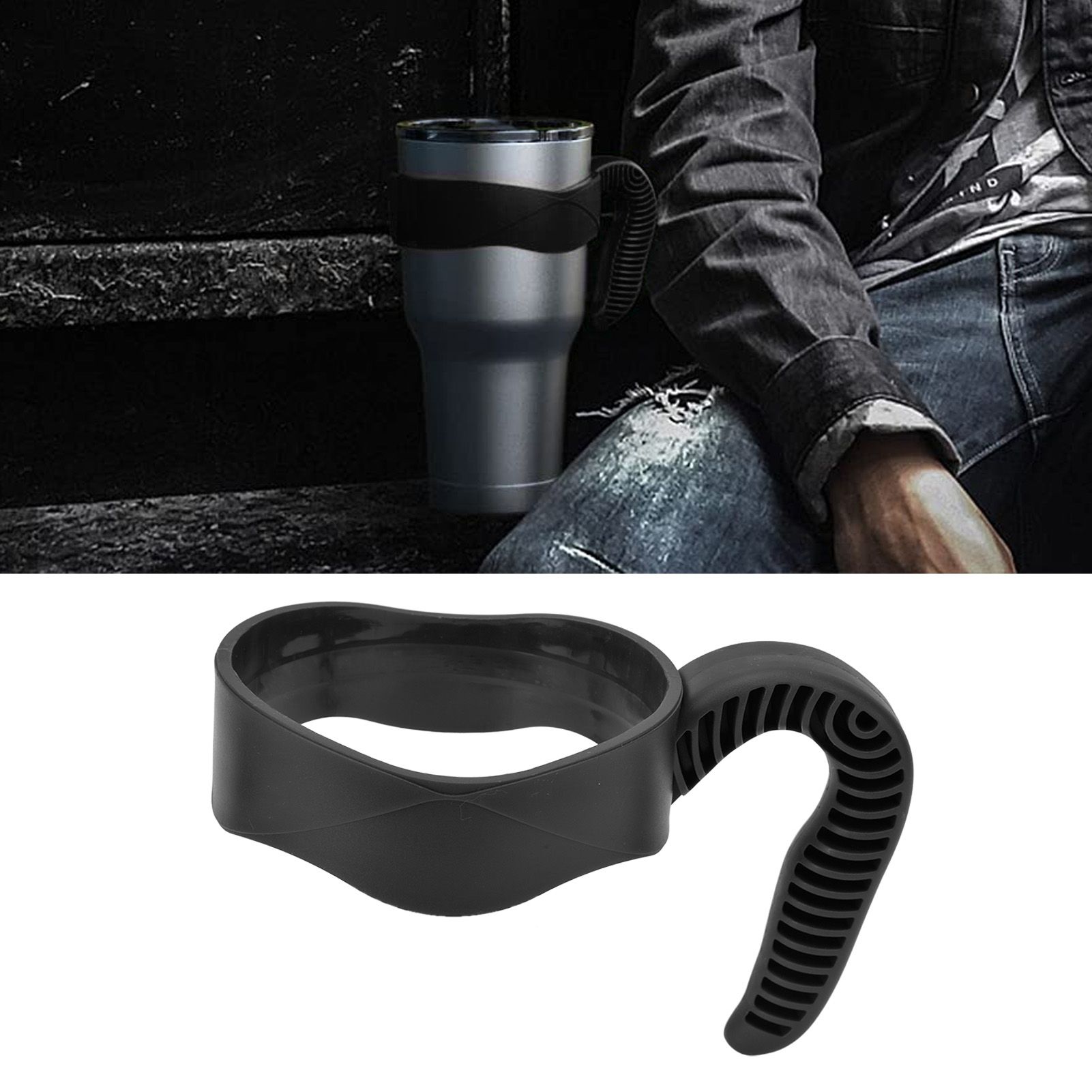 Mug Handle Plastic Ergonomic Jug Carrier Handle for 20oz‑30oz Jugs Bottles and view 11