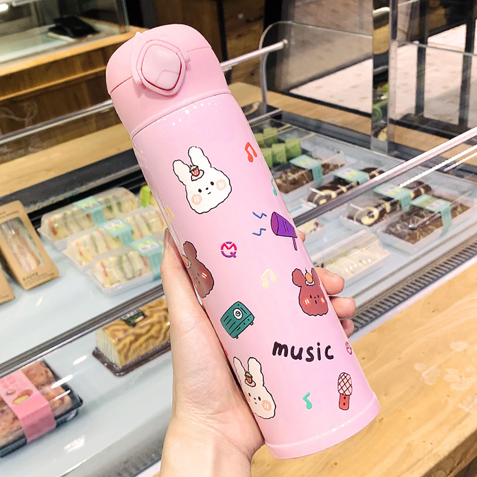 Cartoon Vacuum Cup Stainless Steel Thermal Bottle Vacuum Insulated Cup view 8