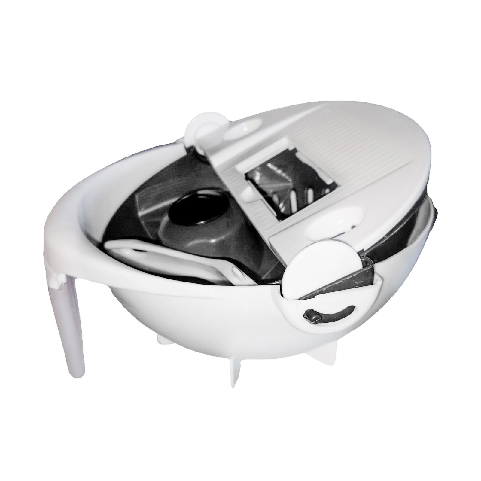 Multifunction Rotate Food Vegetable Cutter Chopper with Drain Basket Large