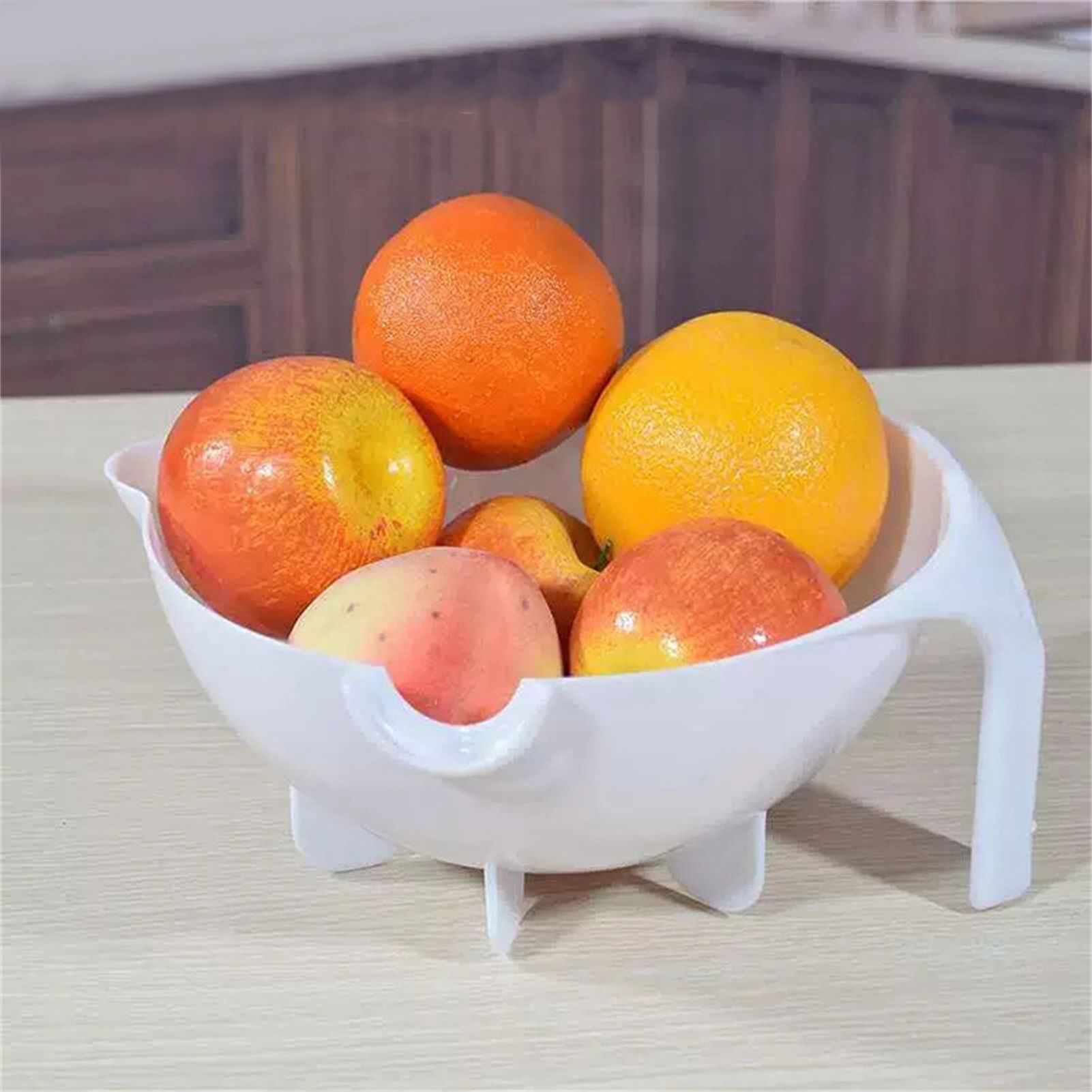 Multifunction Rotate Food Vegetable Cutter Chopper with Drain Basket Large view 3