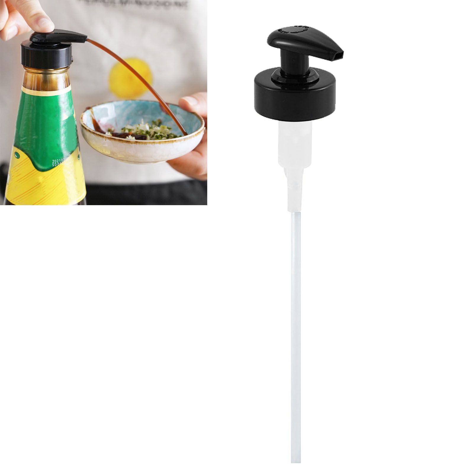 Gallon Pump Dispenser Condiment Bottle Pump Dispenser Plastic Kitchen Supplies view 5