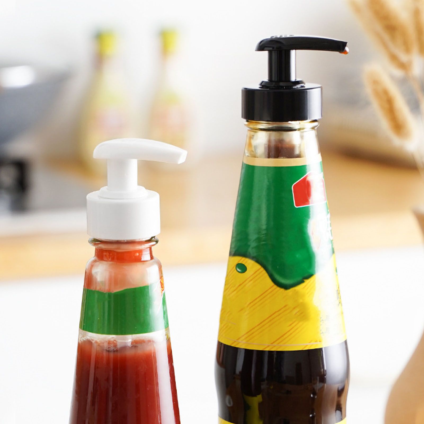 Gallon Pump Dispenser Condiment Bottle Pump Dispenser Plastic Kitchen Supplies view 11