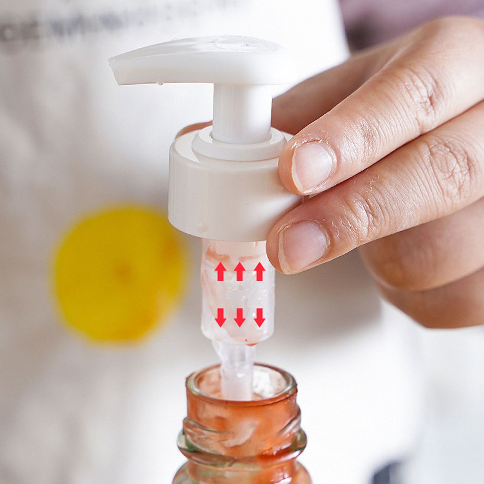 Gallon Pump Dispenser Condiment Bottle Pump Dispenser Plastic Kitchen Supplies view 12