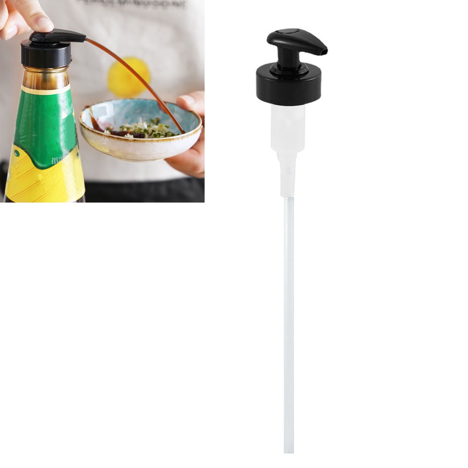 Gallon Pump Dispenser Condiment Bottle Pump Dispenser Plastic Kitchen Supplies view 5