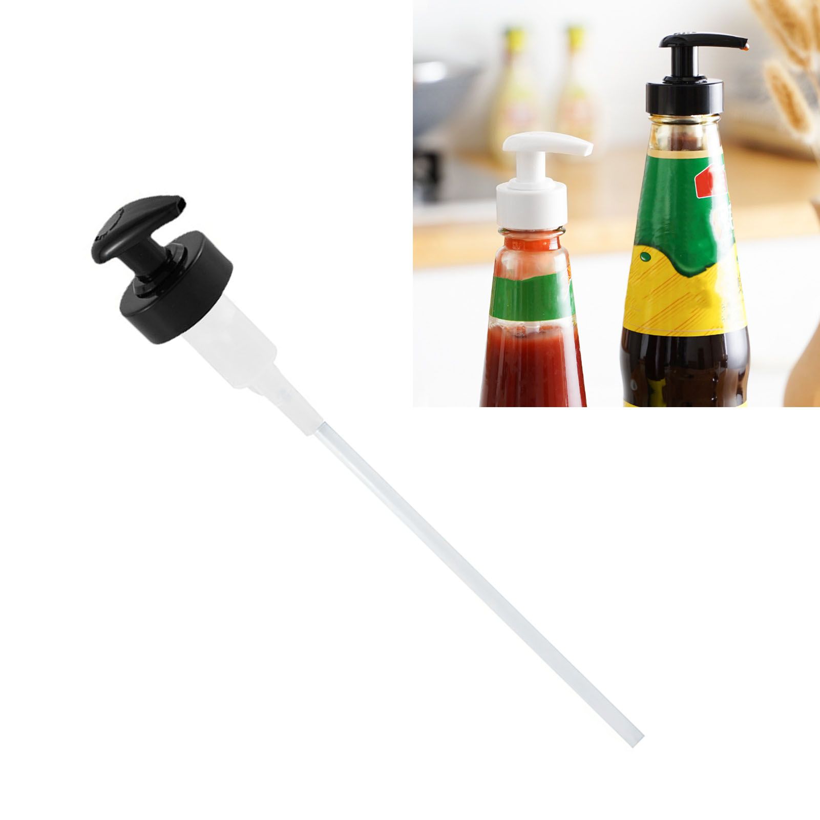 Gallon Pump Dispenser Condiment Bottle Pump Dispenser Plastic Kitchen Supplies view 6