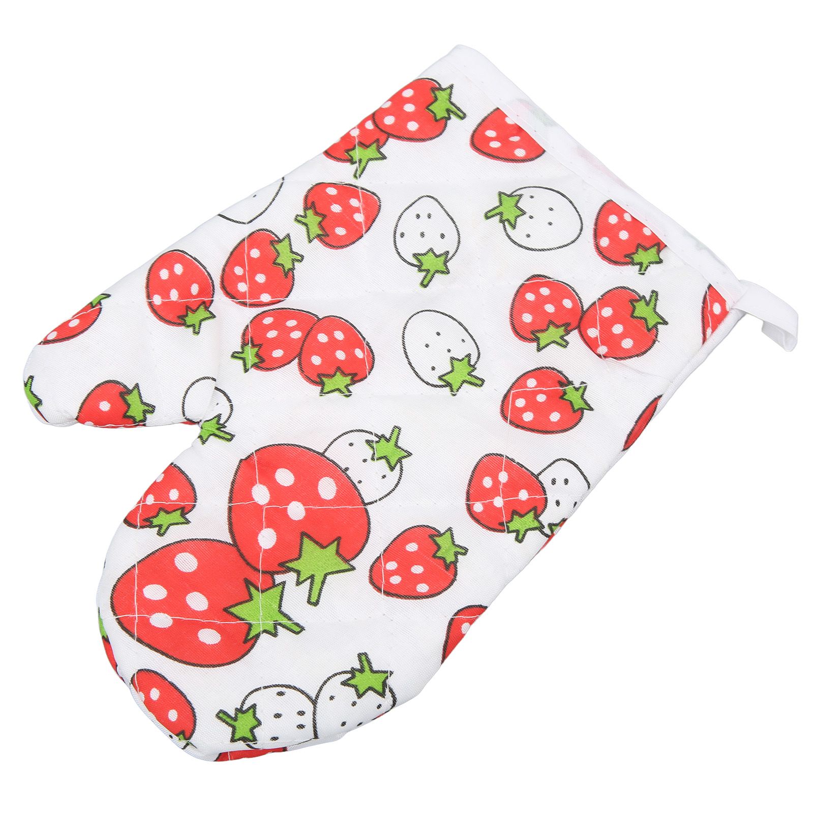 Oven Gloves Polyester Cotton Material Printed Pattern Lanyard Design Cooking view 5
