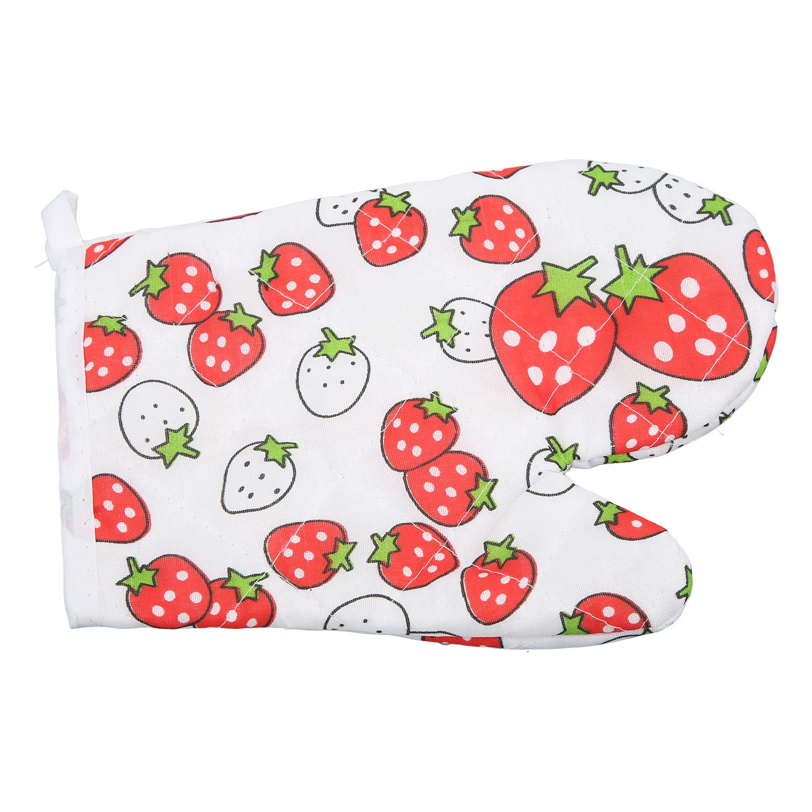 Oven Gloves Polyester Cotton Material Printed Pattern Lanyard Design Cooking view 8