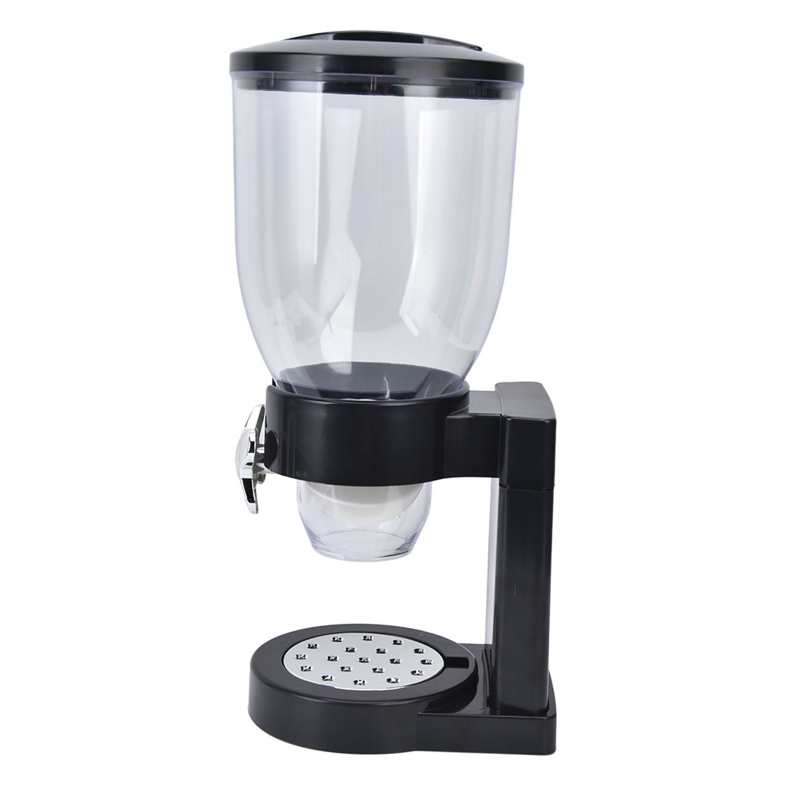 Grain Dispenser 17.5oz Transparent Safe Rice Storage Container with Rubber