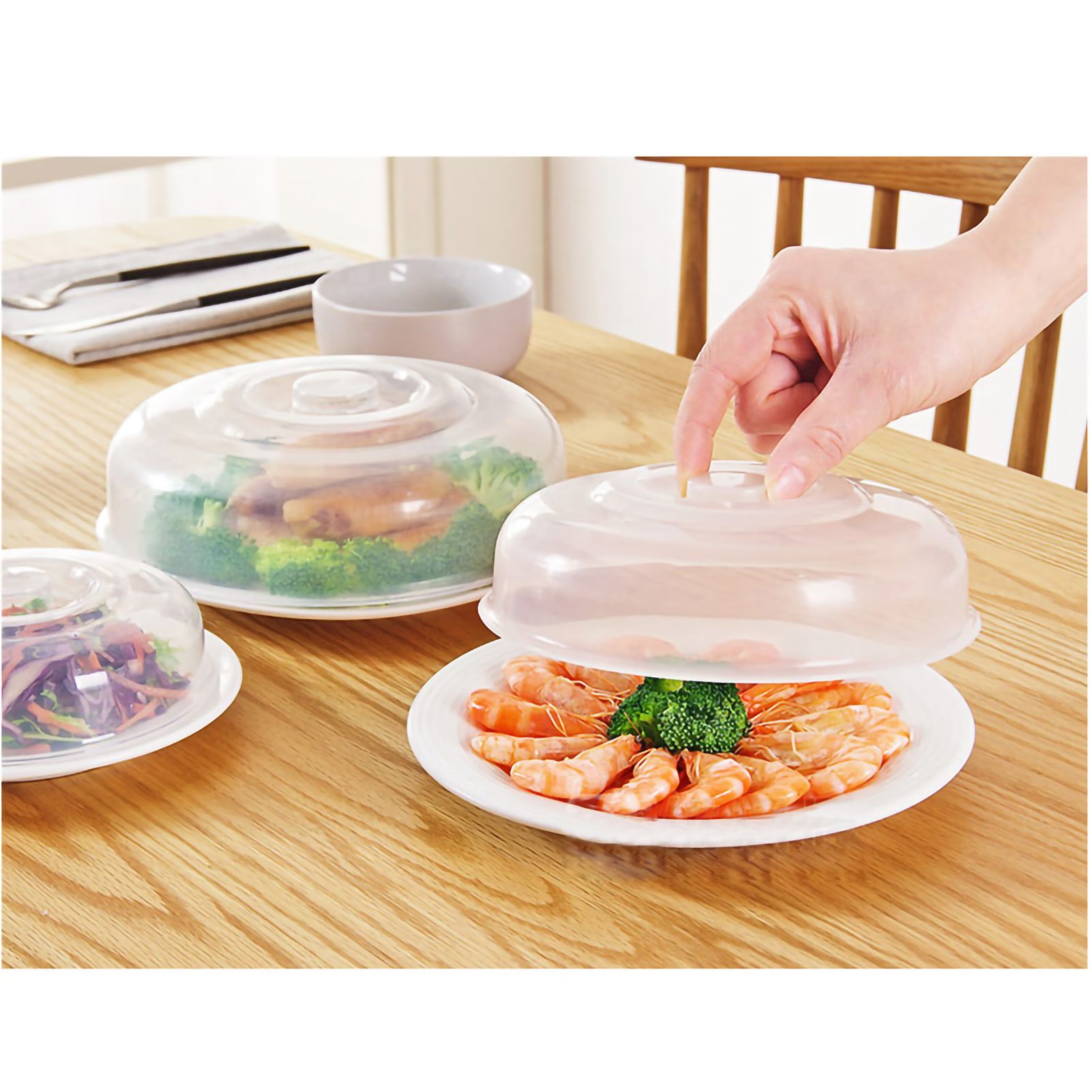 Microwave Cover Transparency PP Material Food Protection Grab Design Safe view 7
