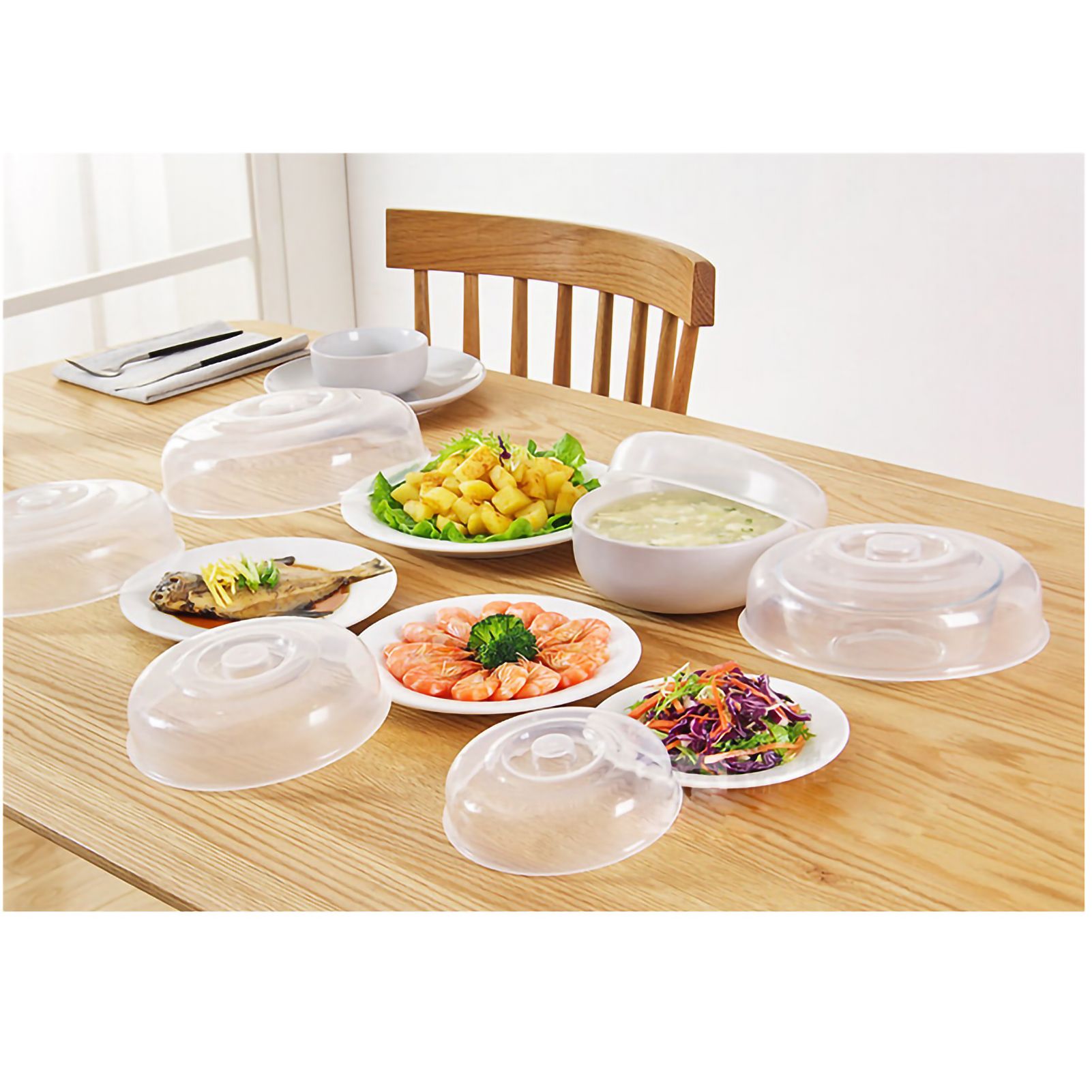 Microwave Cover Transparency PP Material Food Protection Grab Design Safe view 6