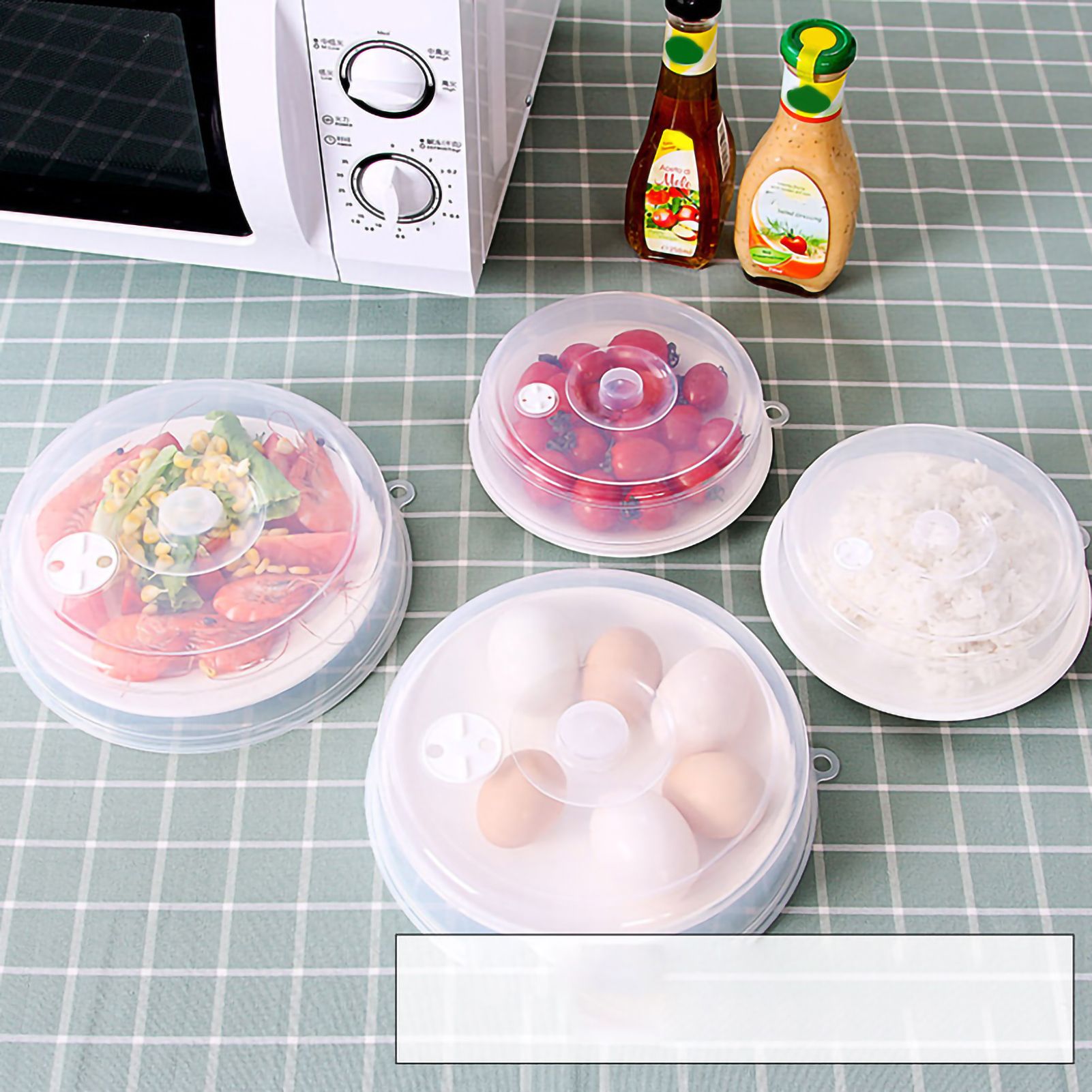Microwave Cover Transparency PP Material Food Protection Grab Design Safe view 9