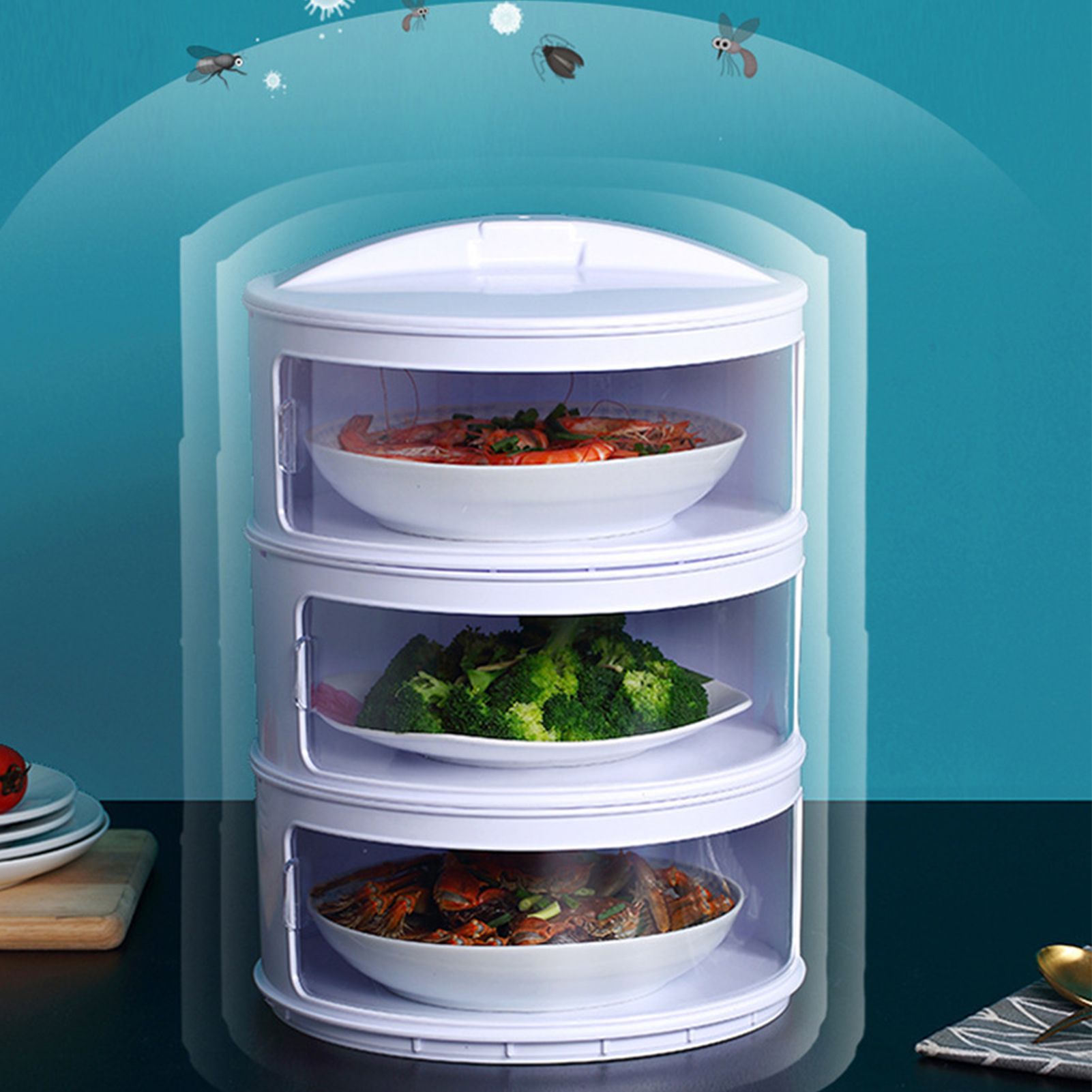 Insulated Food Cover Multilayer Heat Preservation Warm Intimate Effective view 4