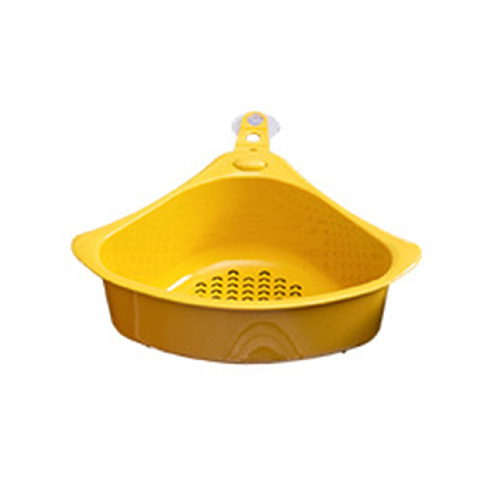 Kitchen Triangular Drain Basket Stable Easy Draining Corner Sink Strainer