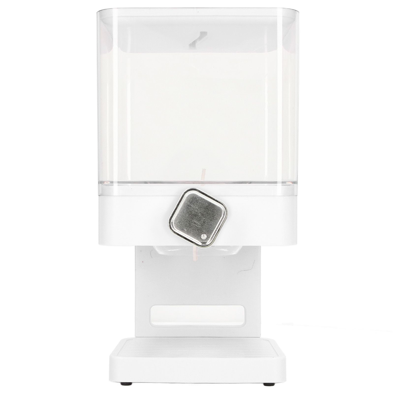 Cereal Dispenser 17.5oz Capacity Single Grid Grain Dispenser Transparent