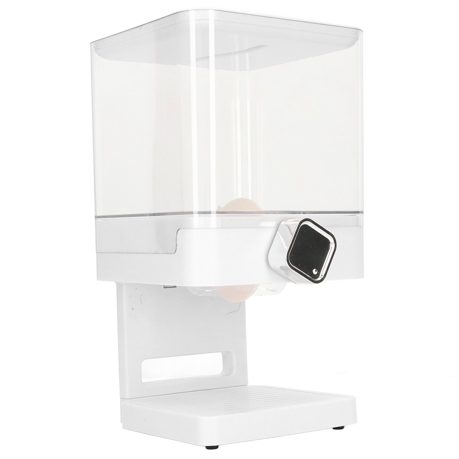 Cereal Dispenser 17.5oz Capacity Single Grid Grain Dispenser Transparent view 6