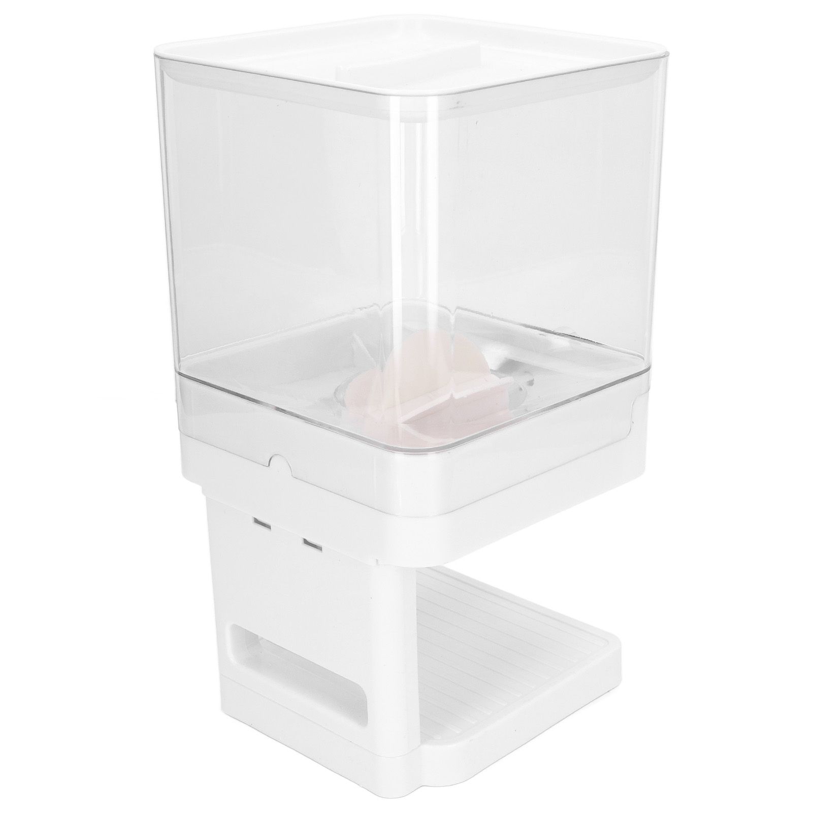 Cereal Dispenser 17.5oz Capacity Single Grid Grain Dispenser Transparent view 7