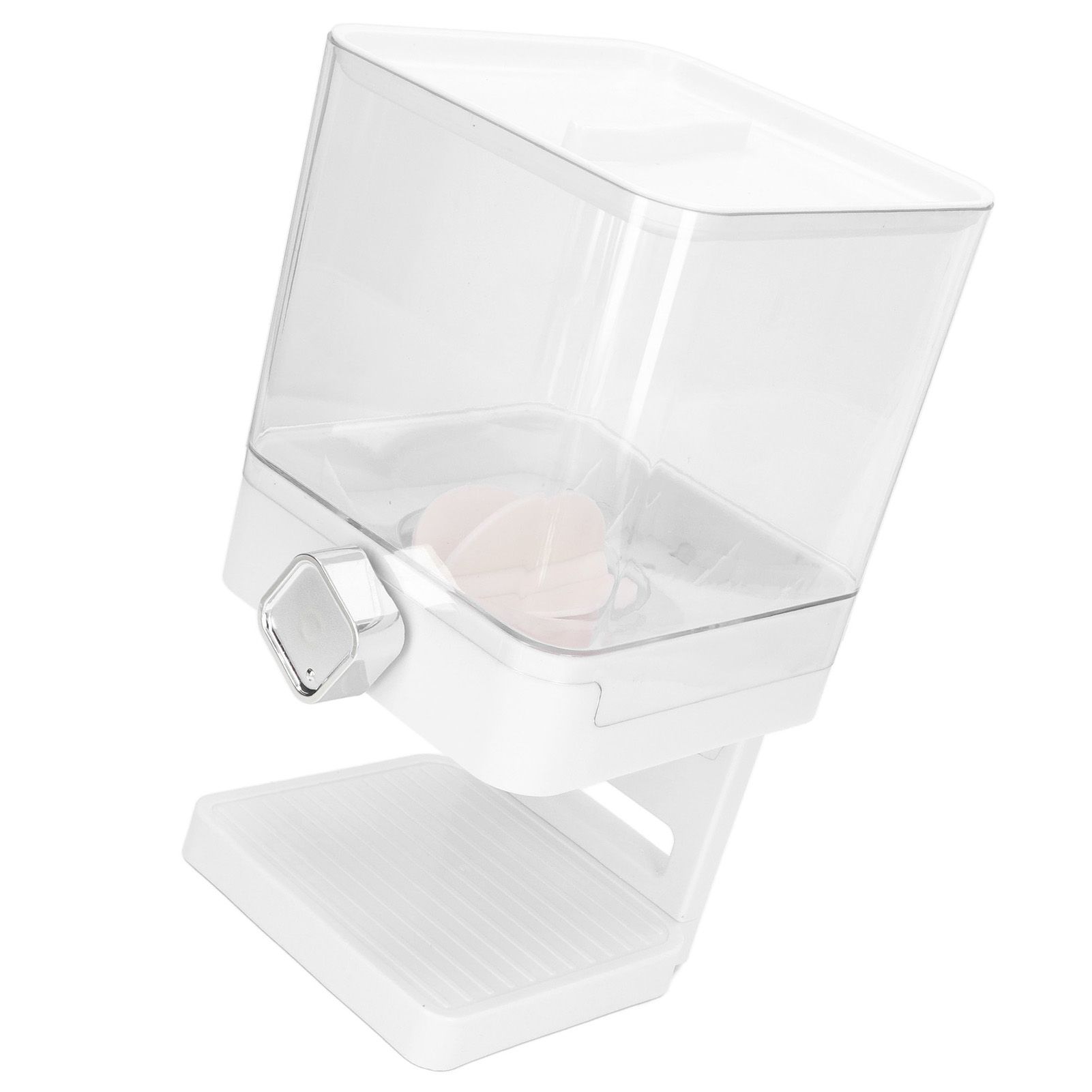 Cereal Dispenser 17.5oz Capacity Single Grid Grain Dispenser Transparent view 9