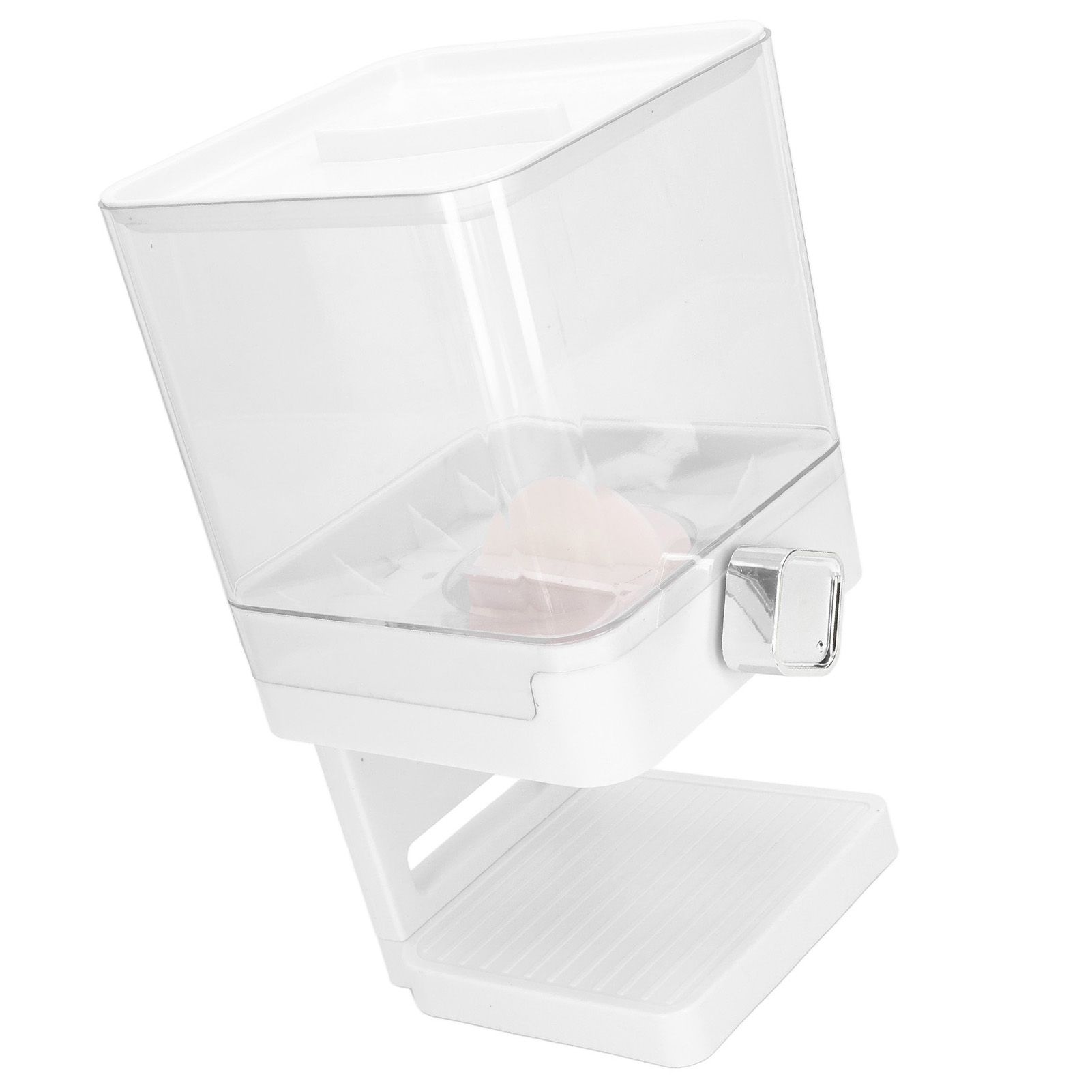 Cereal Dispenser 17.5oz Capacity Single Grid Grain Dispenser Transparent view 13