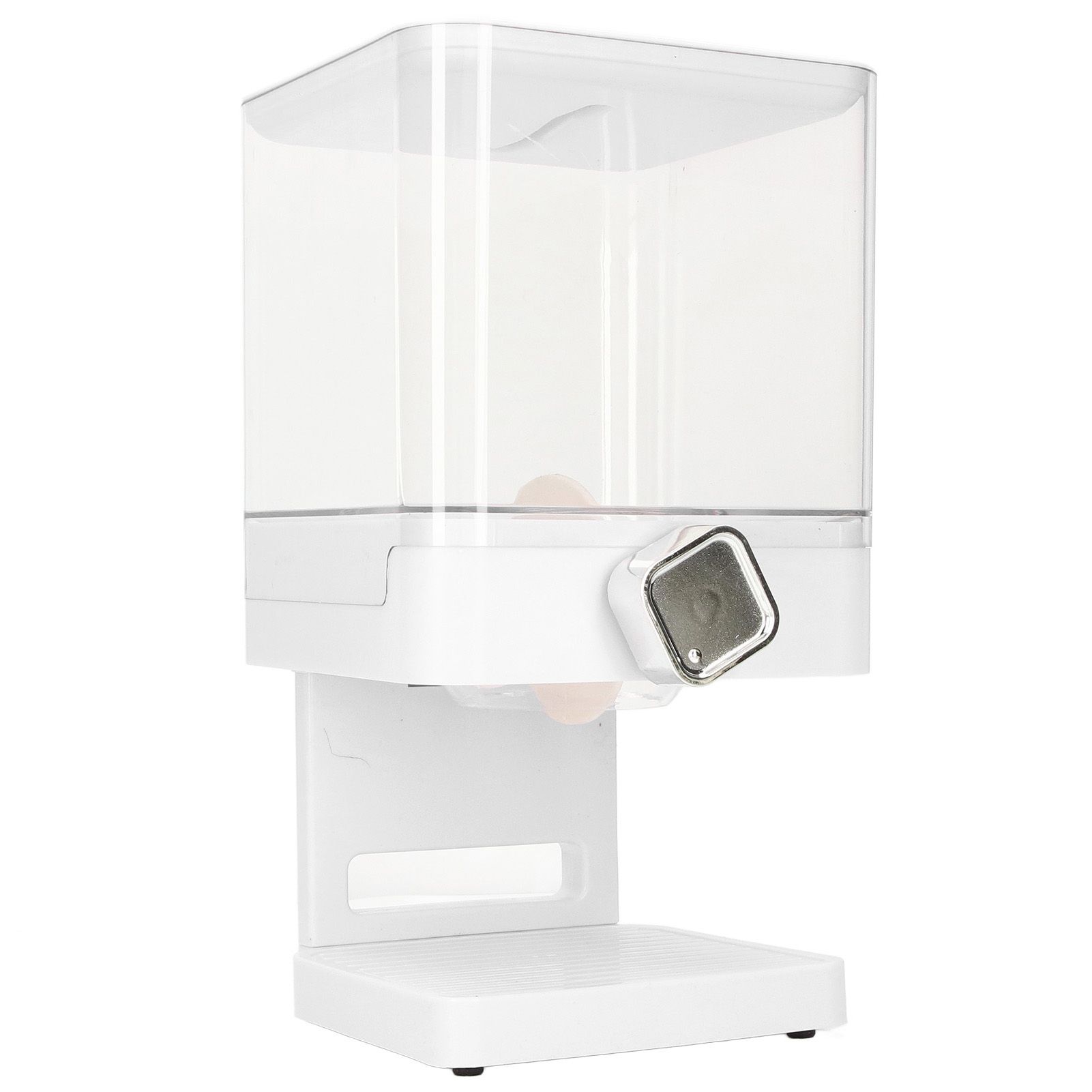 Cereal Dispenser 17.5oz Capacity Single Grid Grain Dispenser Transparent view 15