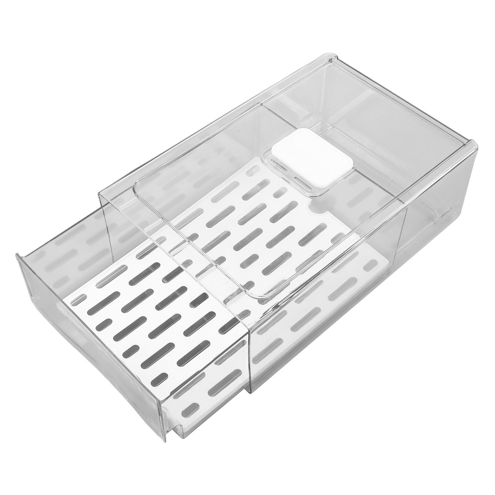 Refrigerator Storage Box Holder with Draining Plate Fruit Storage Container view 3