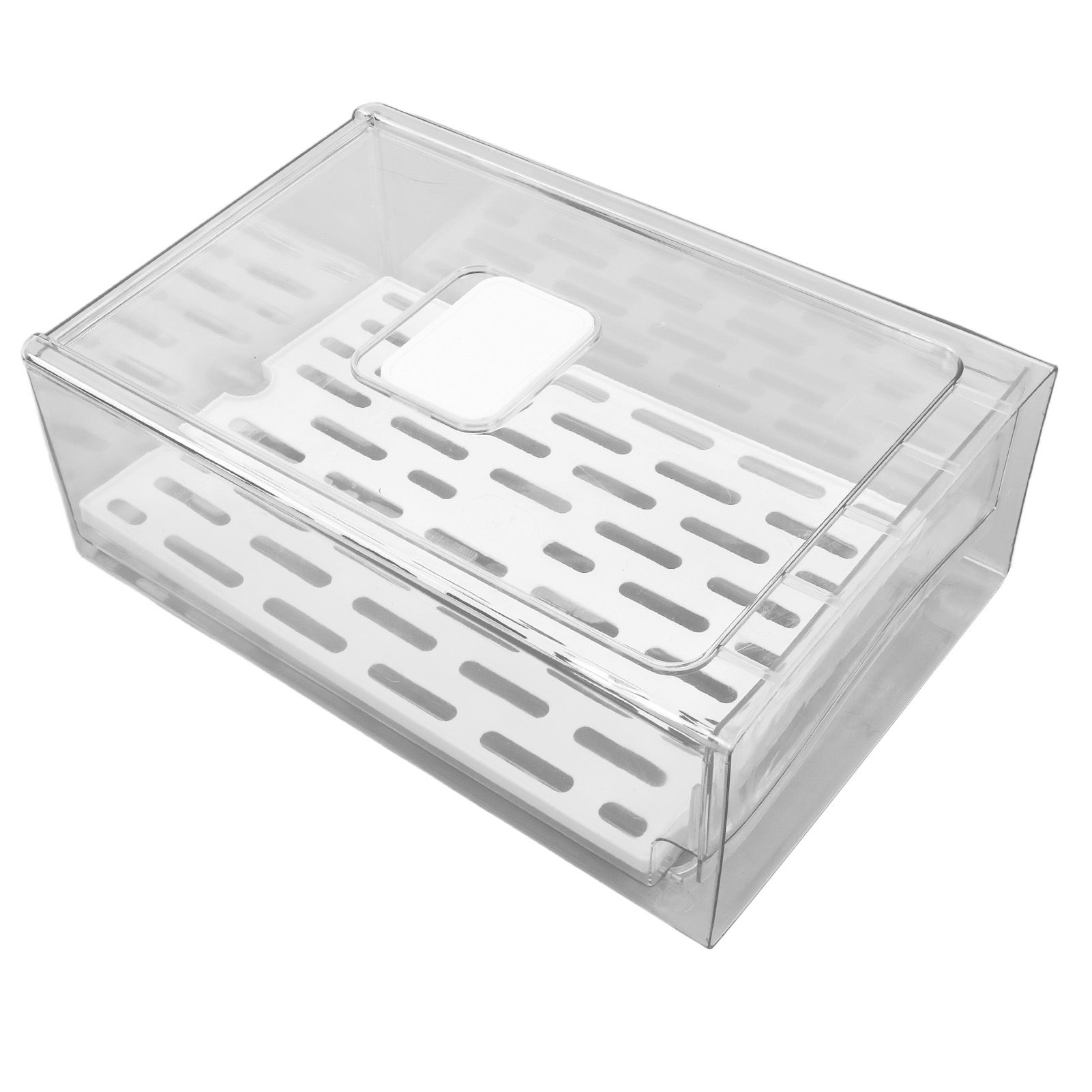 Refrigerator Storage Box Holder with Draining Plate Fruit Storage Container view 4