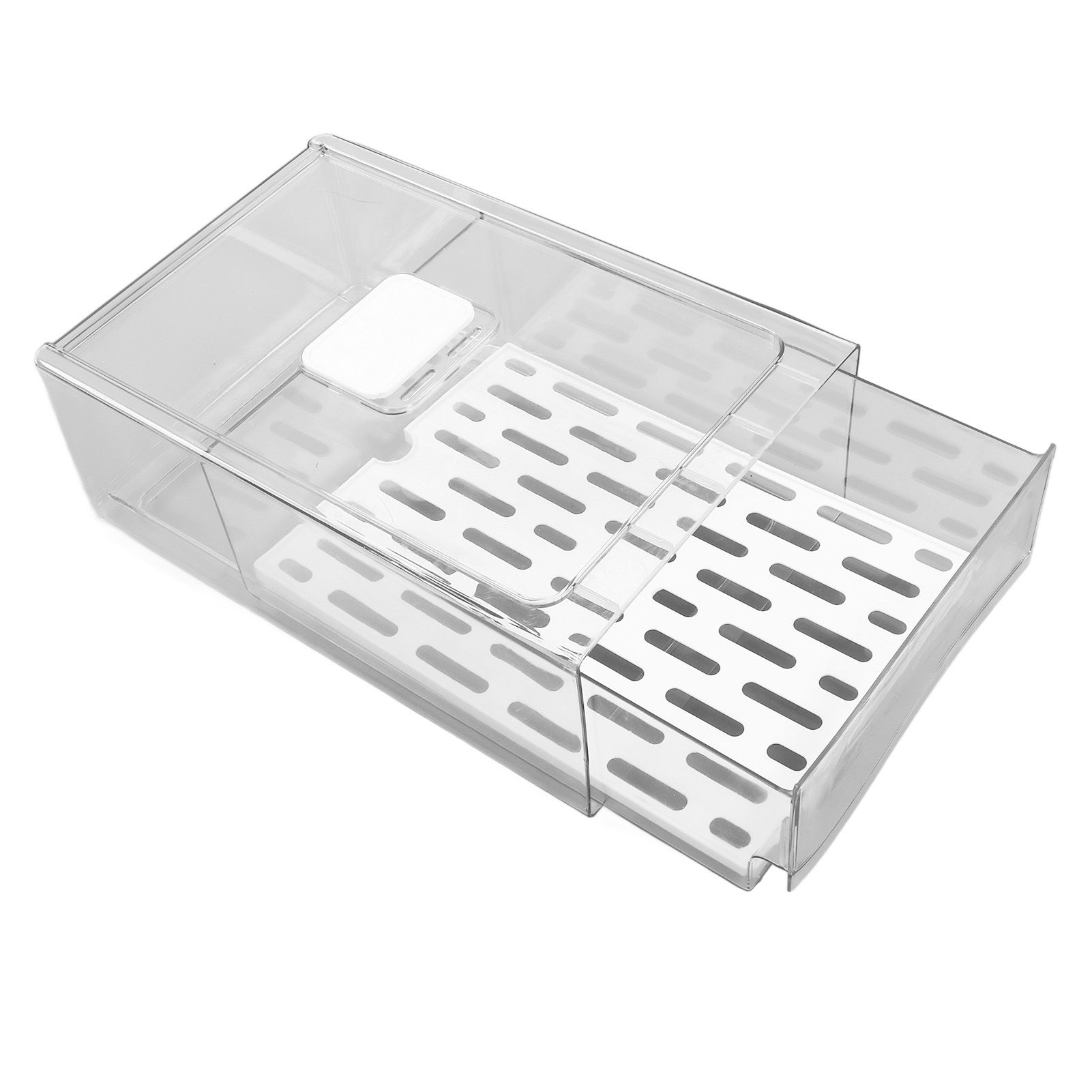 Refrigerator Storage Box Holder with Draining Plate Fruit Storage Container view 5
