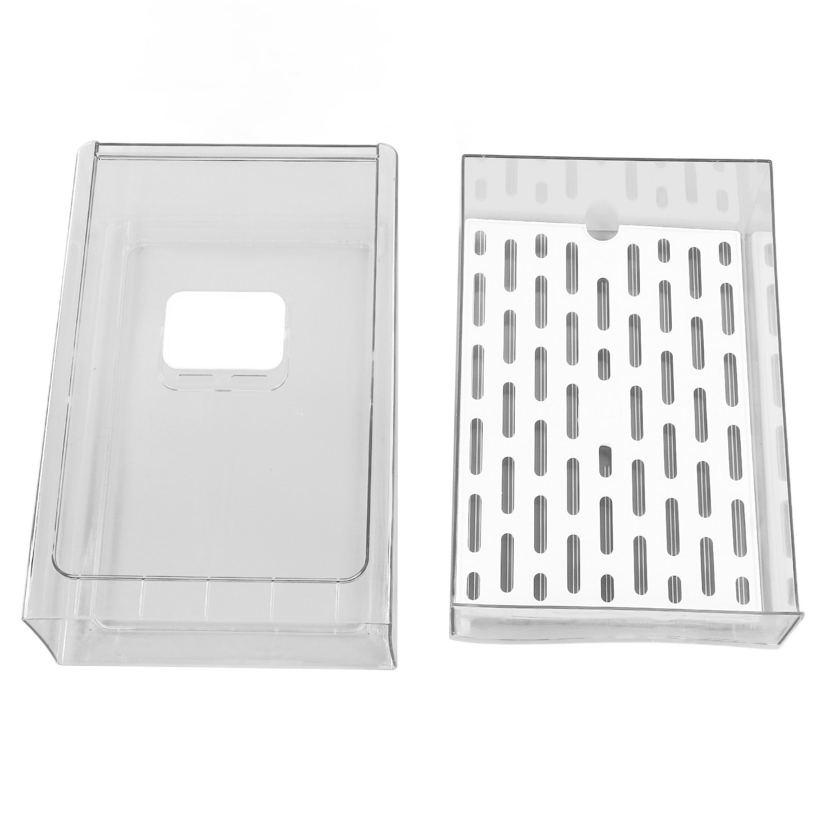 Refrigerator Storage Box Holder with Draining Plate Fruit Storage Container view 9