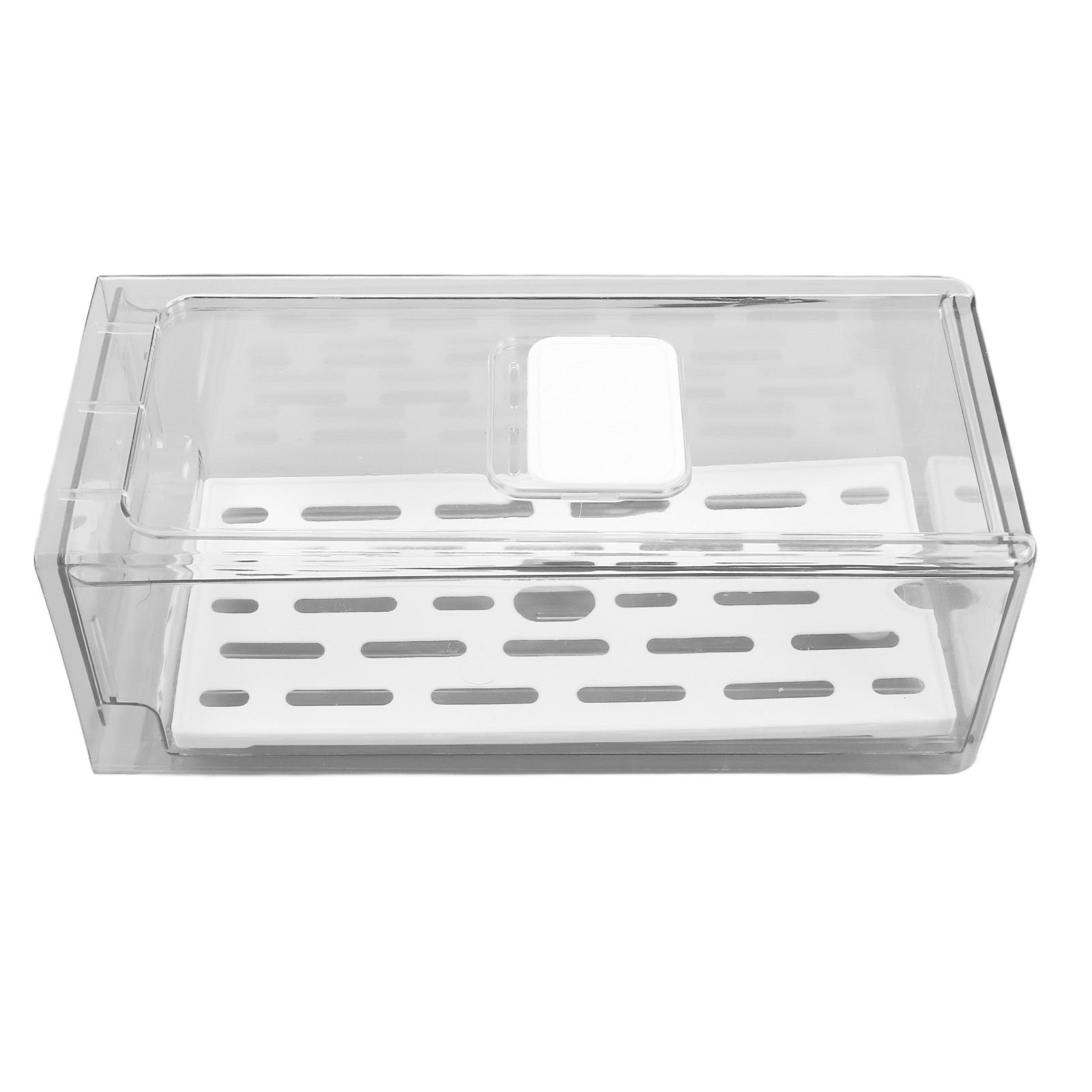 Refrigerator Storage Box Holder with Draining Plate Fruit Storage Container