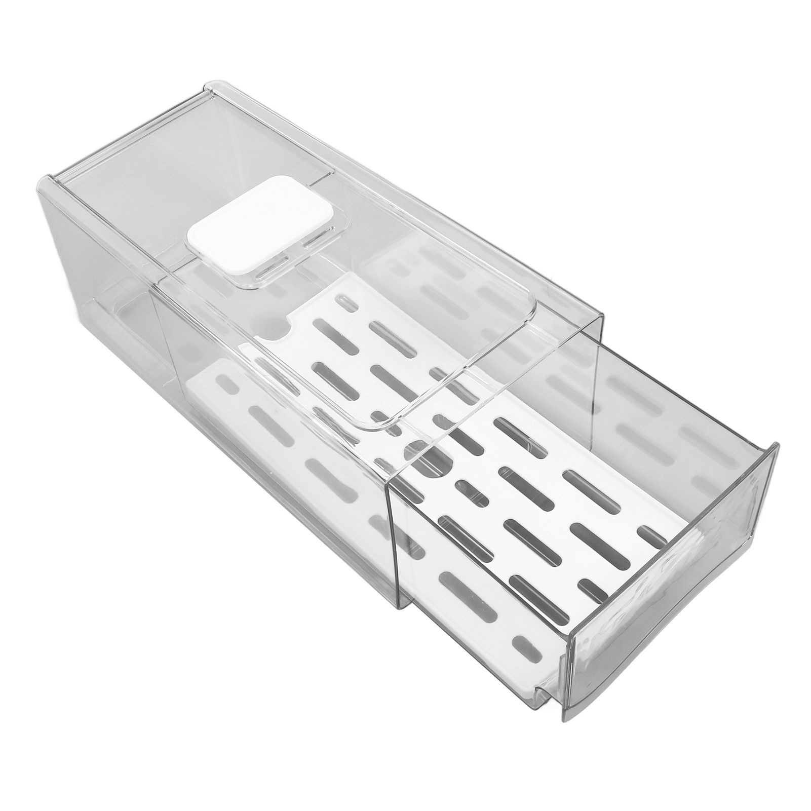 Refrigerator Storage Box Holder with Draining Plate Fruit Storage Container view 2