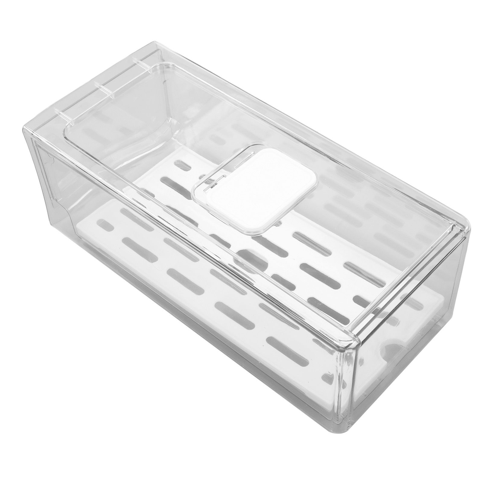 Refrigerator Storage Box Holder with Draining Plate Fruit Storage Container view 3