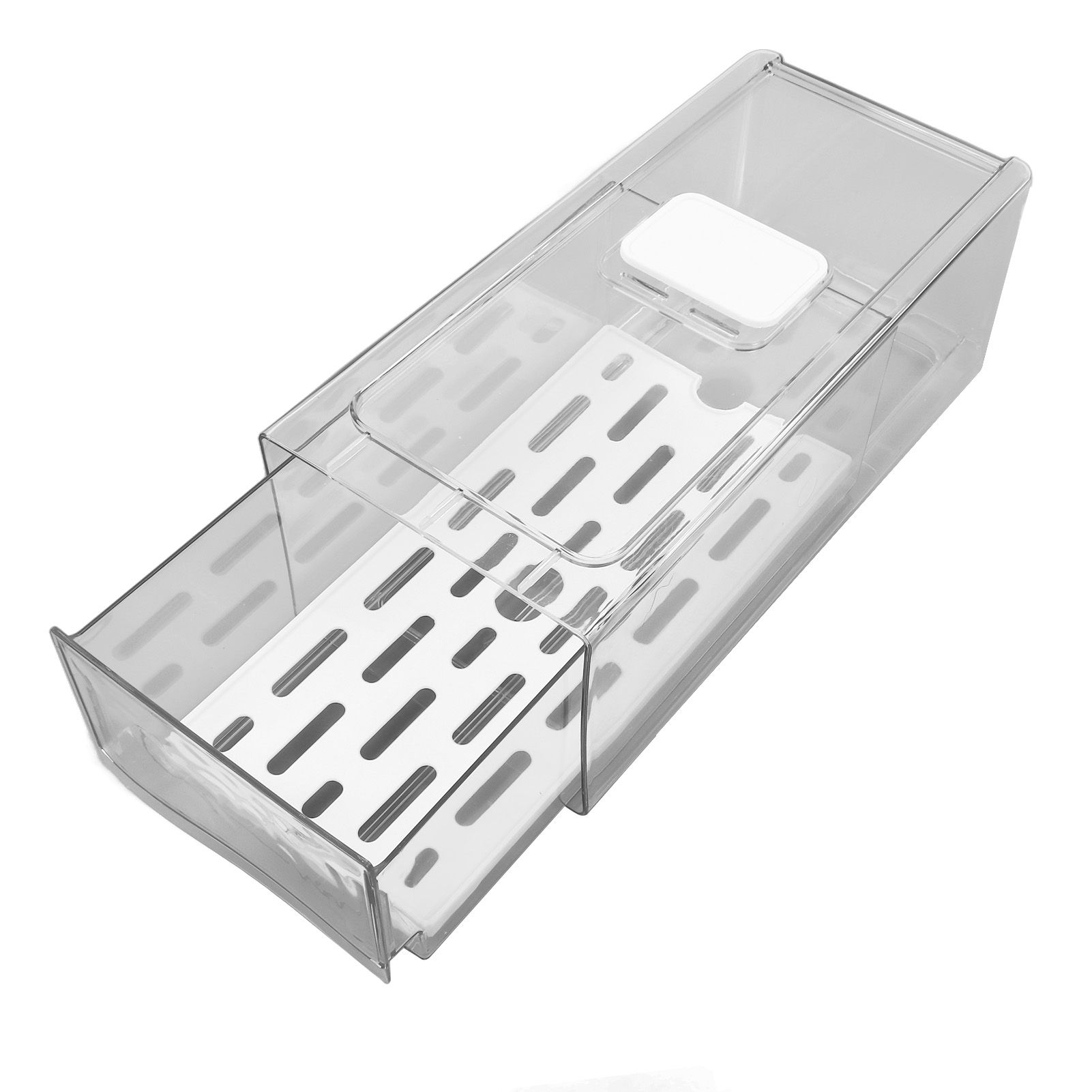 Refrigerator Storage Box Holder with Draining Plate Fruit Storage Container view 4