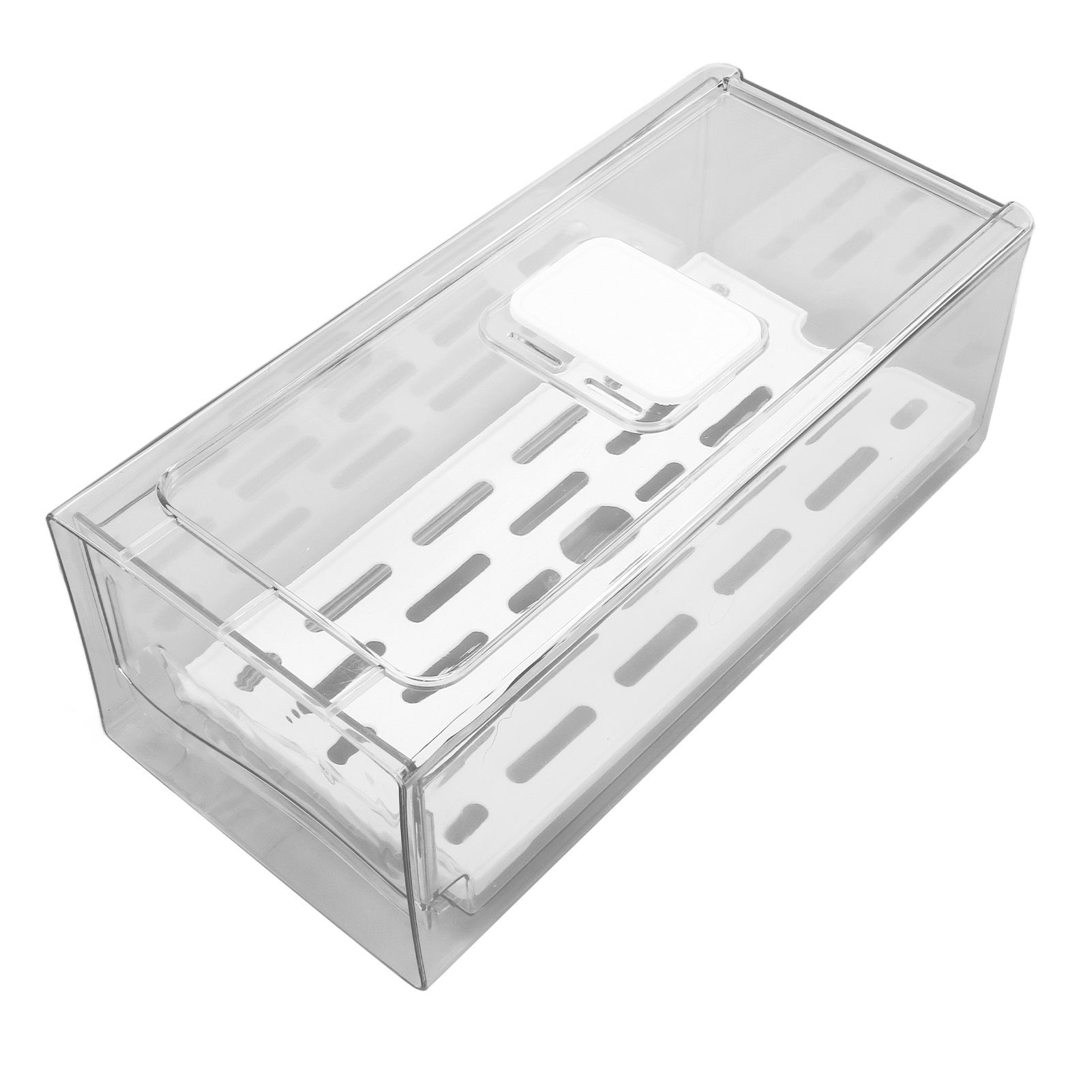 Refrigerator Storage Box Holder with Draining Plate Fruit Storage Container view 5