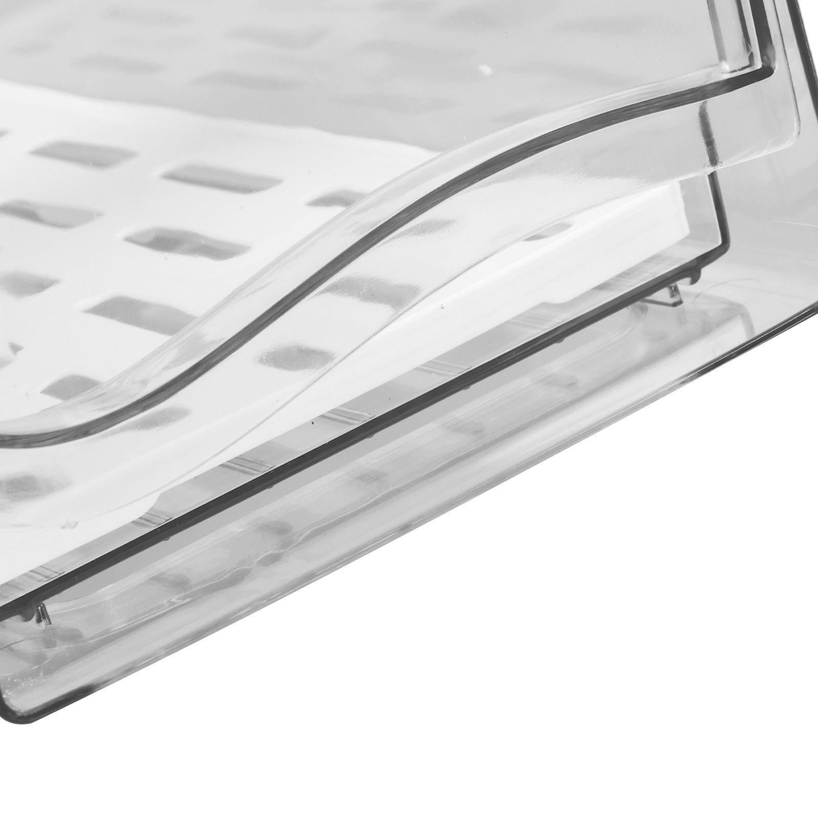 Refrigerator Storage Box Holder with Draining Plate Fruit Storage Container view 14