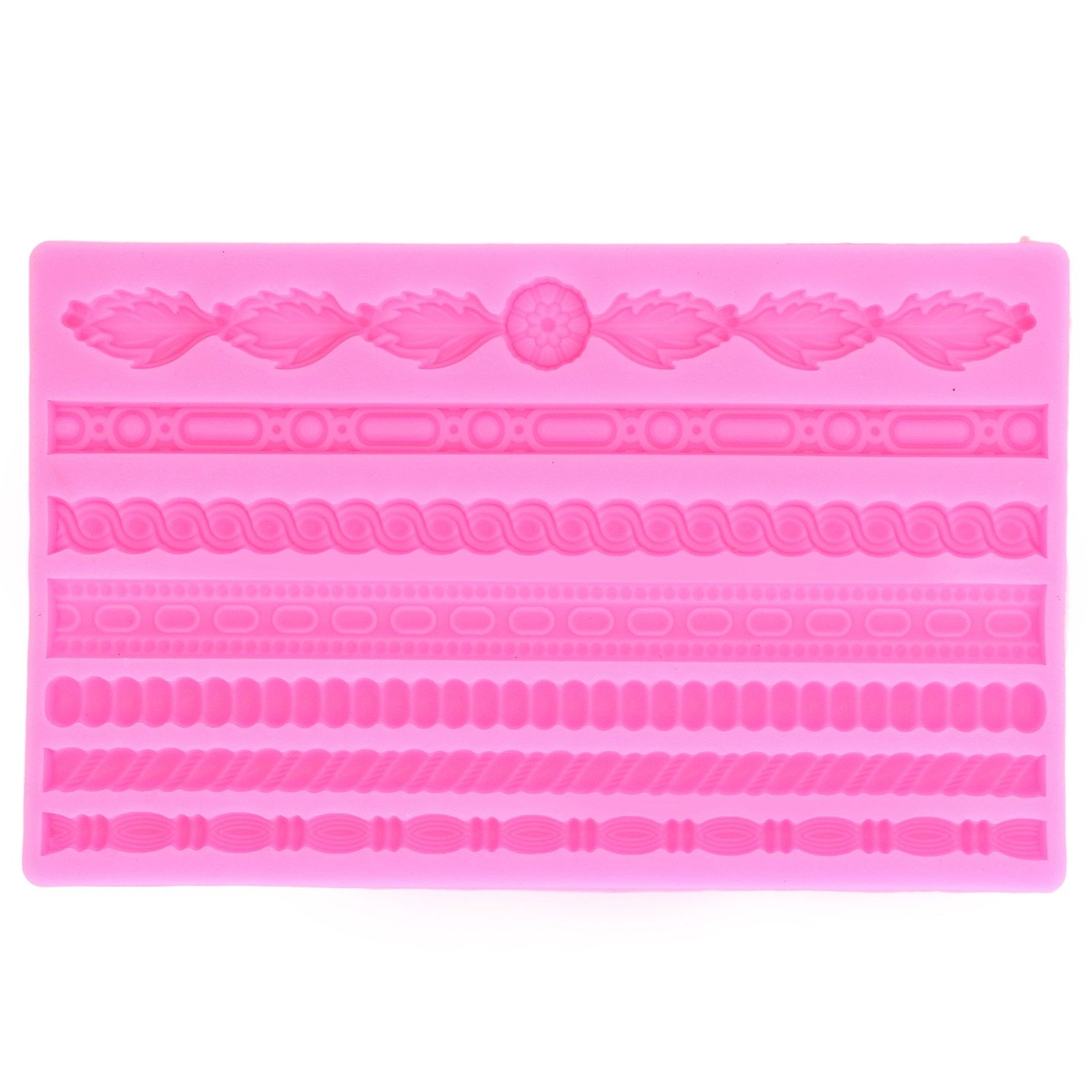 3D Pearl Knit Rope Silicone Mold Food Grade Reusable Cake Decorating Mould for