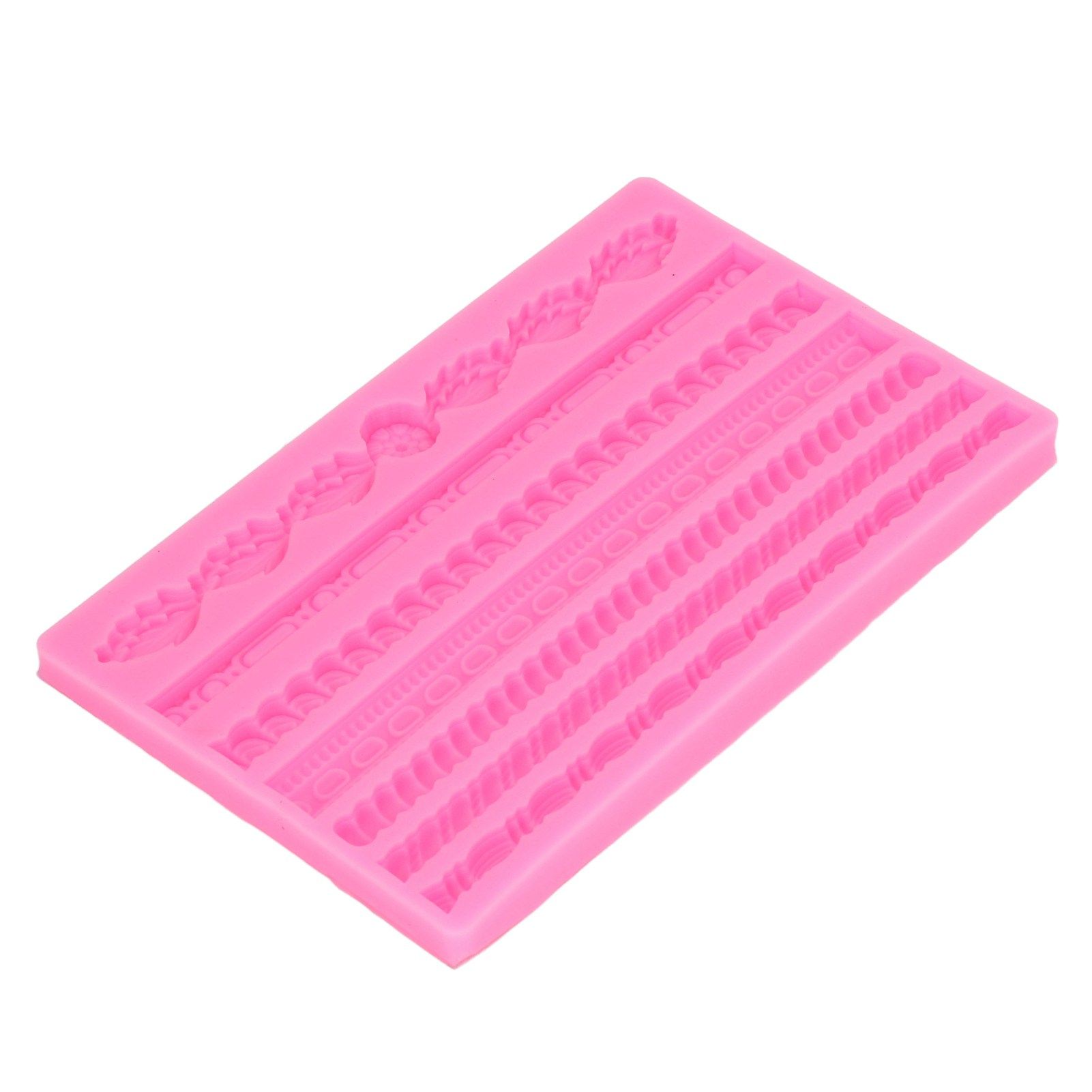 3D Pearl Knit Rope Silicone Mold Food Grade Reusable Cake Decorating Mould for view 2