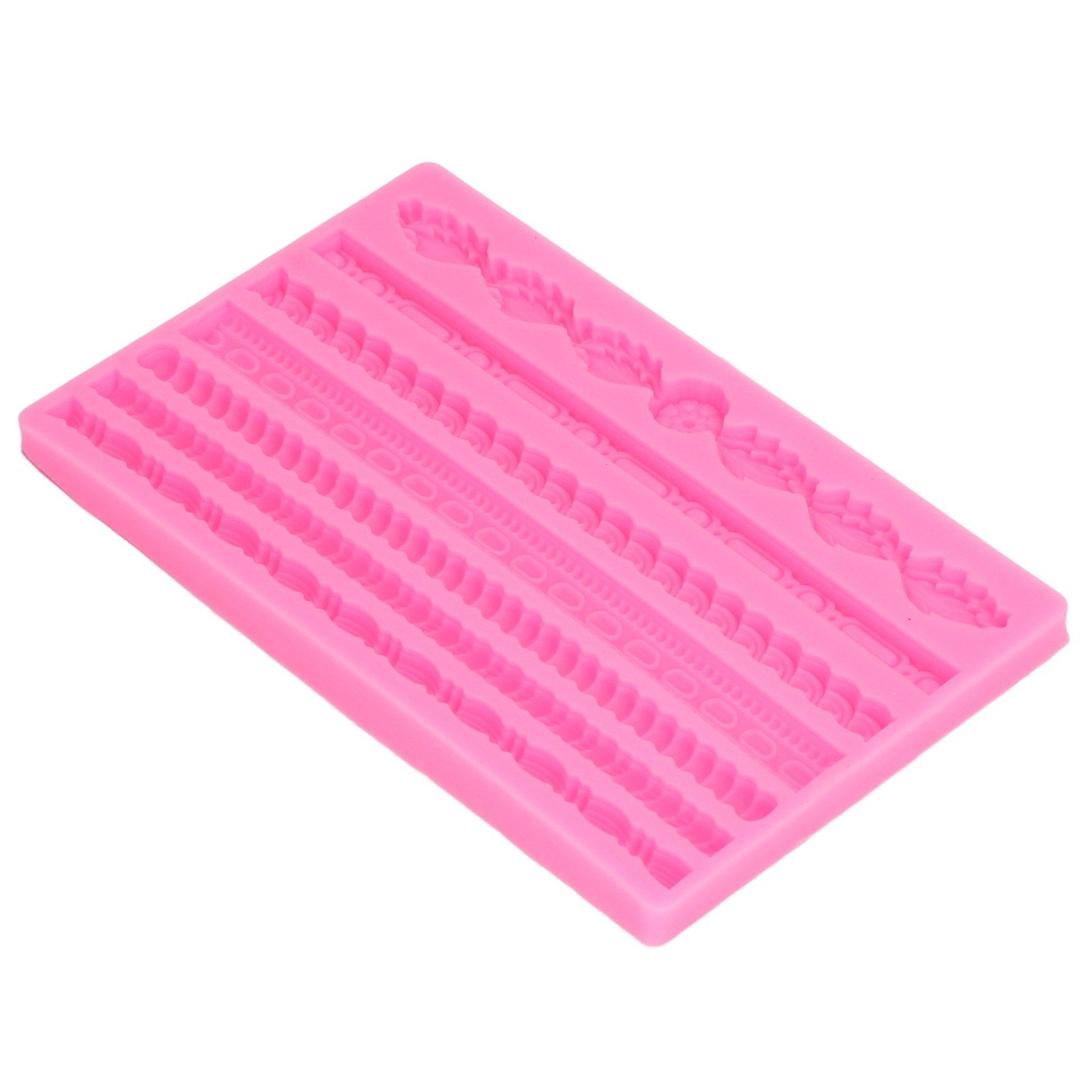 3D Pearl Knit Rope Silicone Mold Food Grade Reusable Cake Decorating Mould for view 3