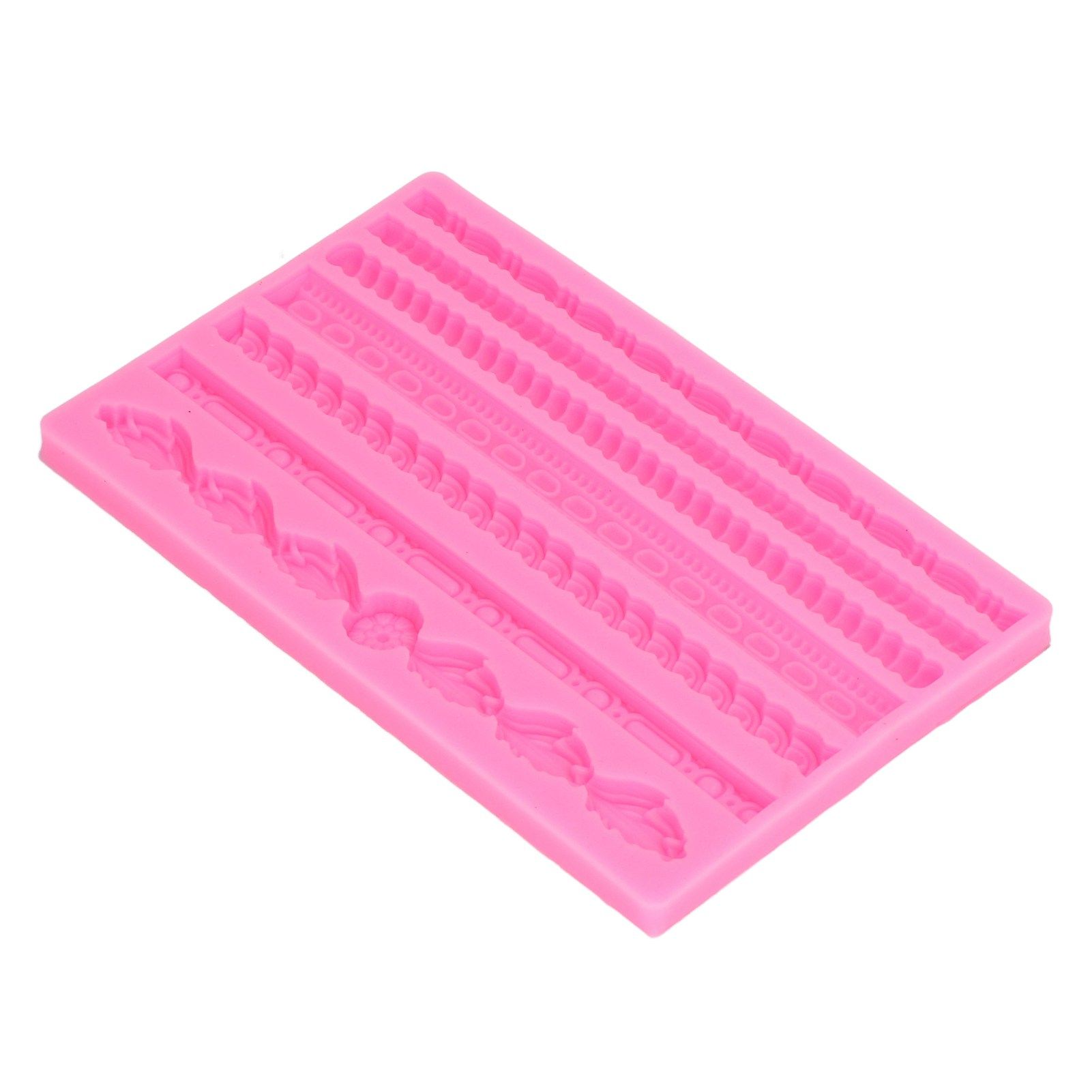 3D Pearl Knit Rope Silicone Mold Food Grade Reusable Cake Decorating Mould for view 4